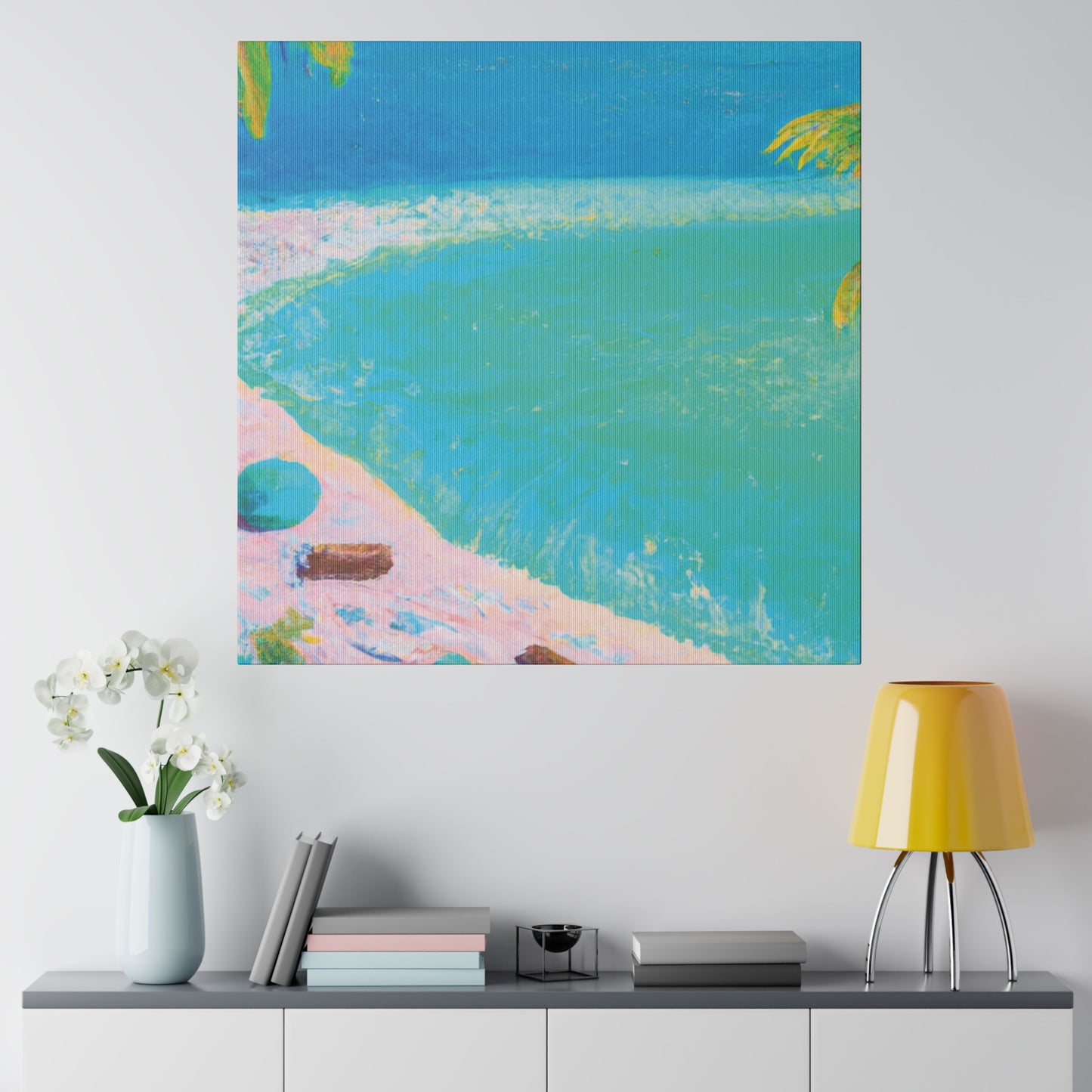 7342G - Bahamas Ocean Painting Print | Bahamas | Ocean | Beach | Poster | Home Decor | Wall Art | Canvas