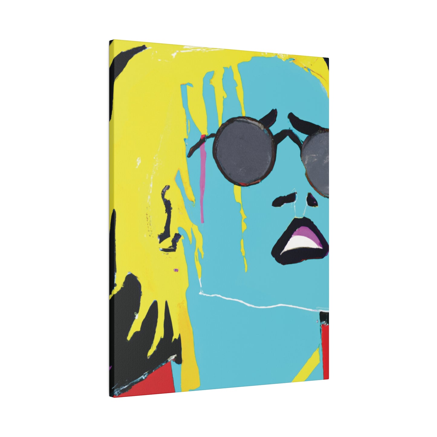 3863S - Rockstar Painting Print | Face | Abstract | Poster | Home Decor | Wall Art | Music Art | Canvas