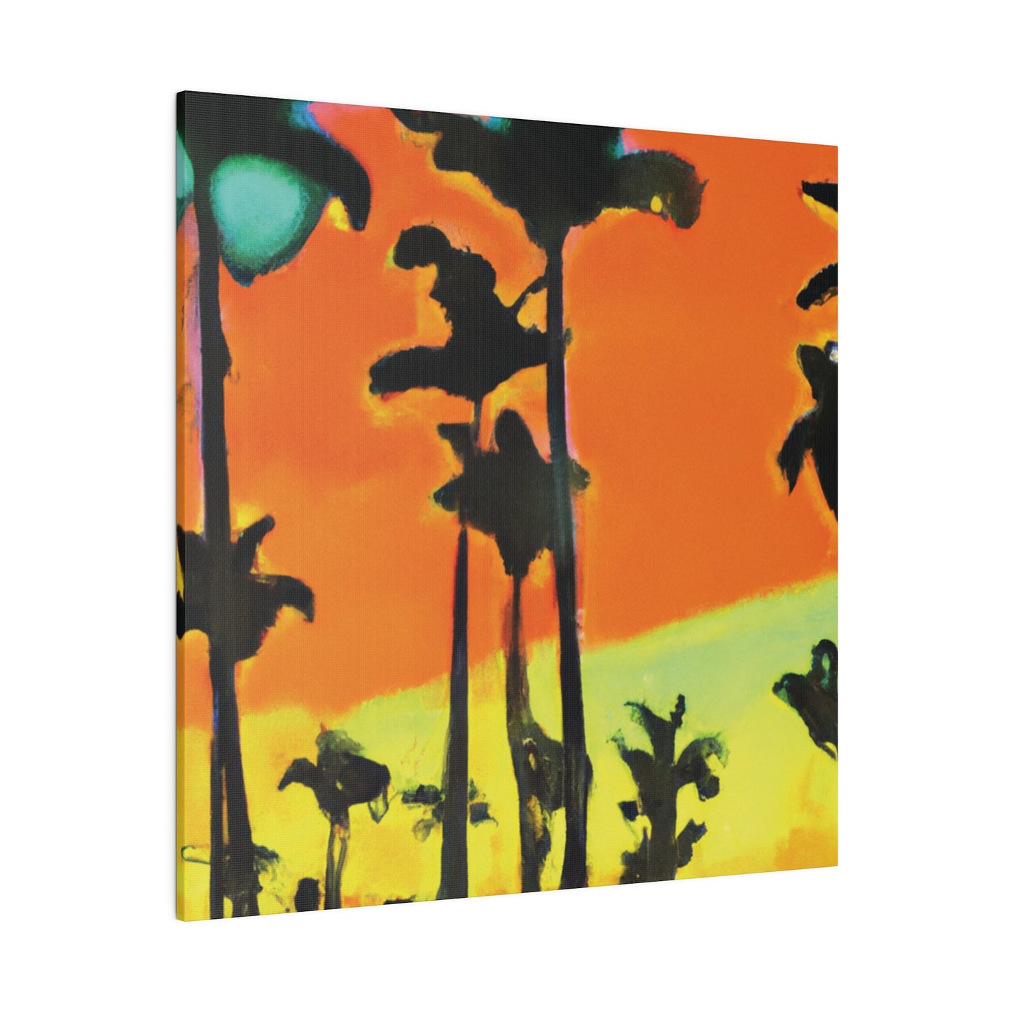 6096Q - Miami Beach Sunset Painting Print | Miami | Beach | Sunset | Poster | Home Decor | Wall Art | Canvas