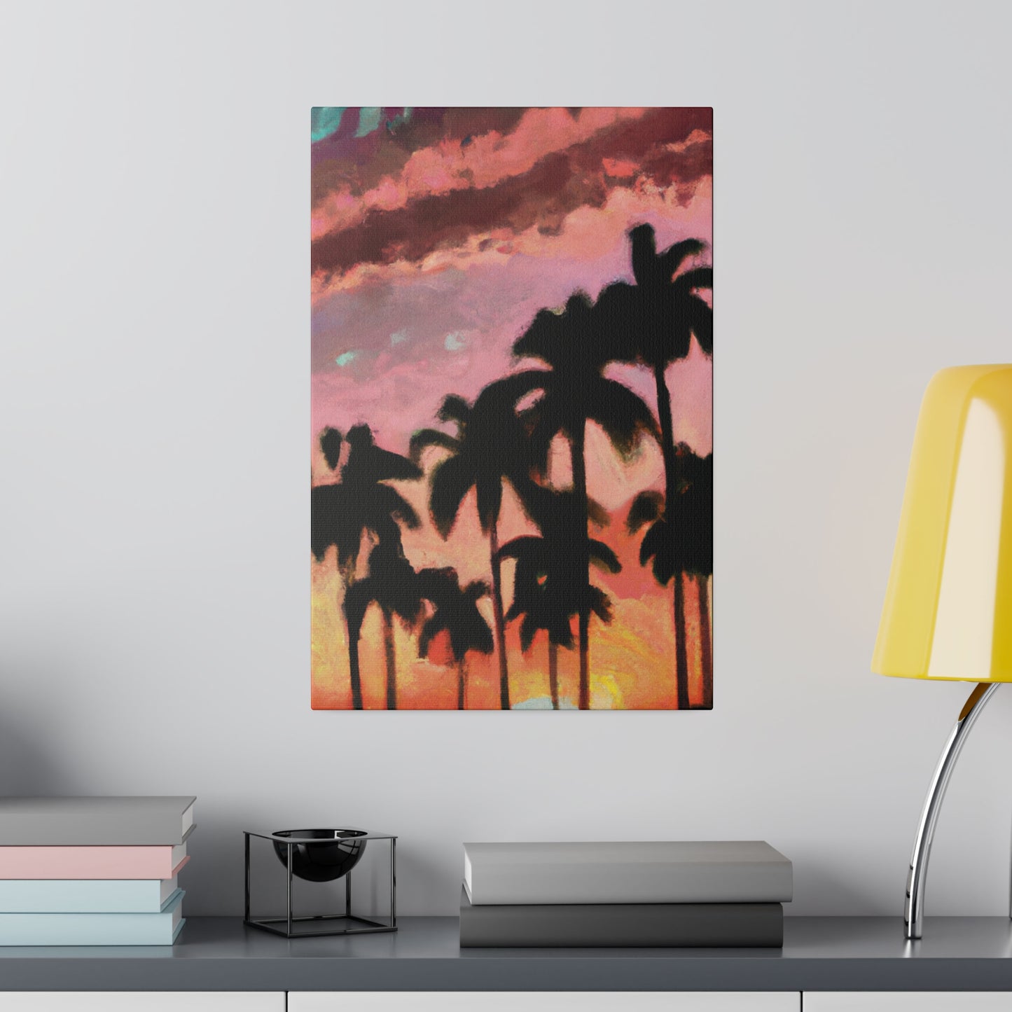8559Q - Miami Beach Sunset Painting Print | Miami | Beach | Sunset | Poster | Home Decor | Wall Art | Canvas