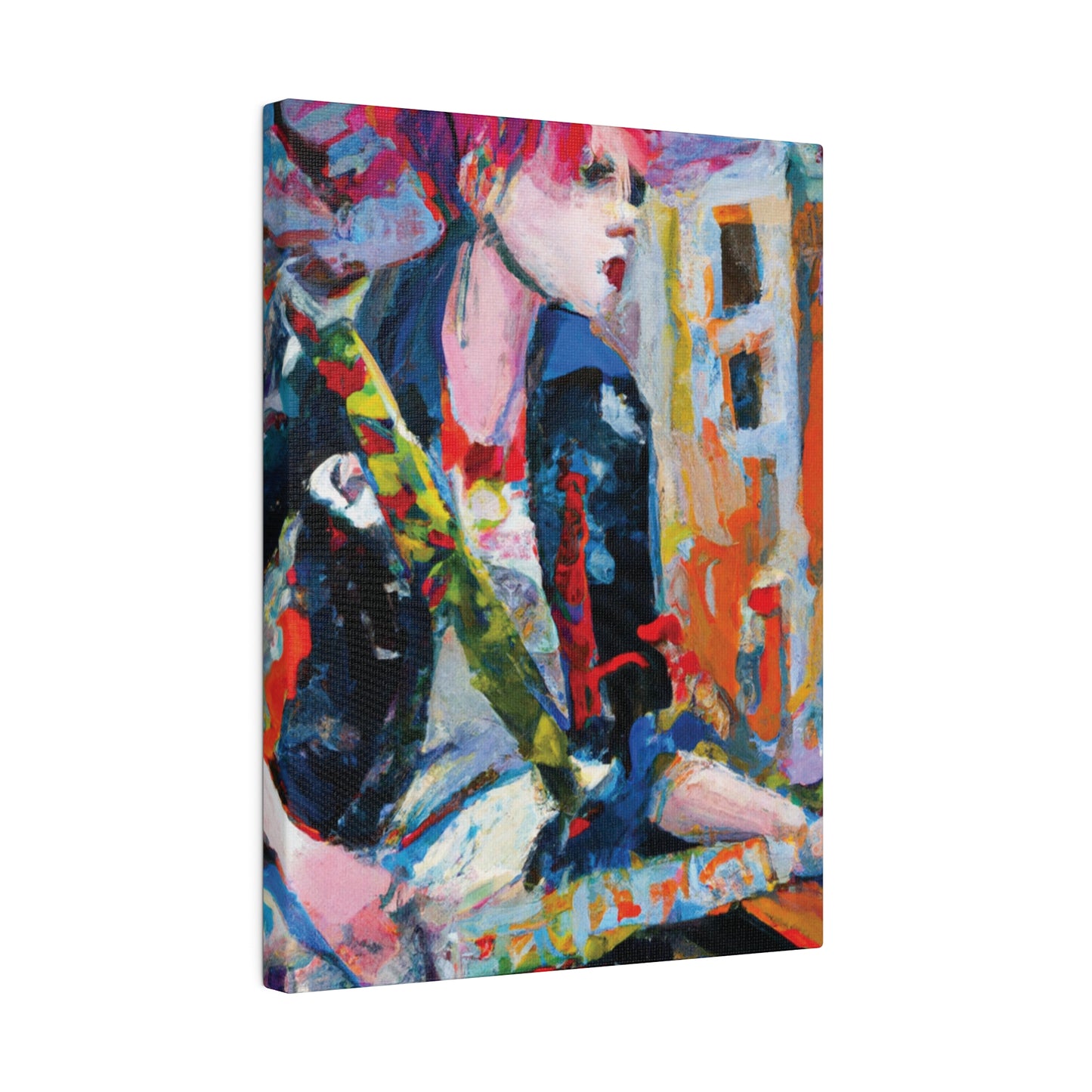 3276D - Rockstar Oil Painting Style Print | Poster | Home Decor | Wall Art | Music Art | Canvas