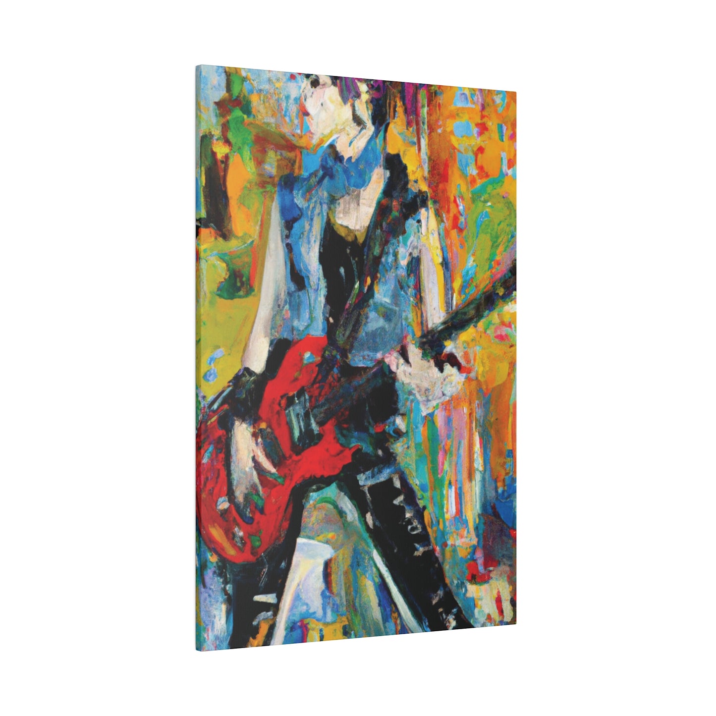 4721P - Rockstar Oil Painting Style Print | Poster | Home Decor | Wall Art | Music Art | Canvas