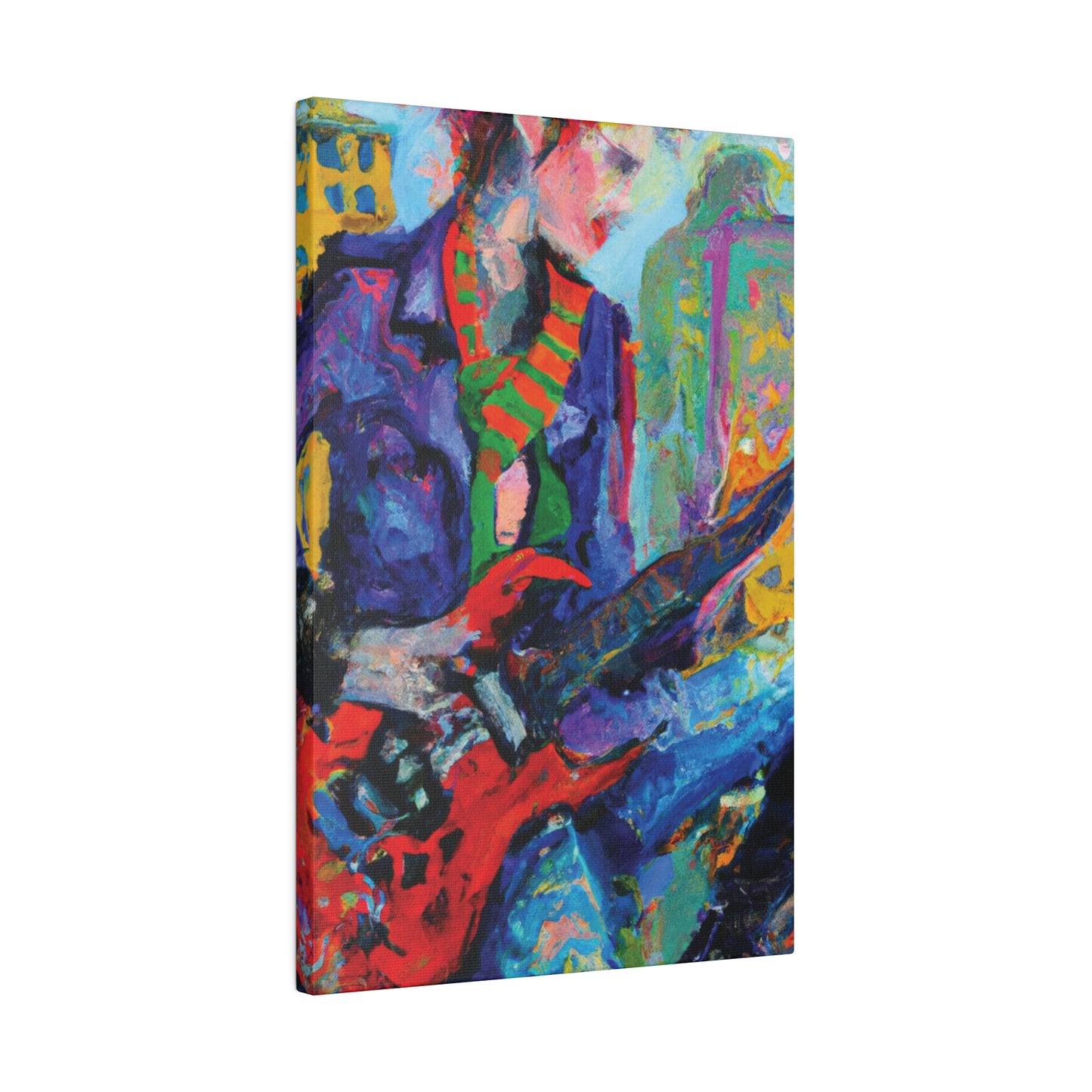 5227E - Rockstar Oil Painting Style Print | Poster | Home Decor | Wall Art | Music Art | Canvas