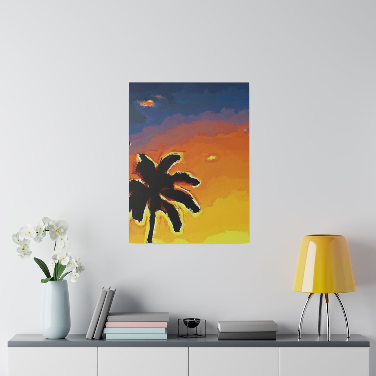 8720W - Miami Beach Sunset Painting Print | Miami | Beach | Sunset | Poster | Home Decor | Wall Art | Canvas