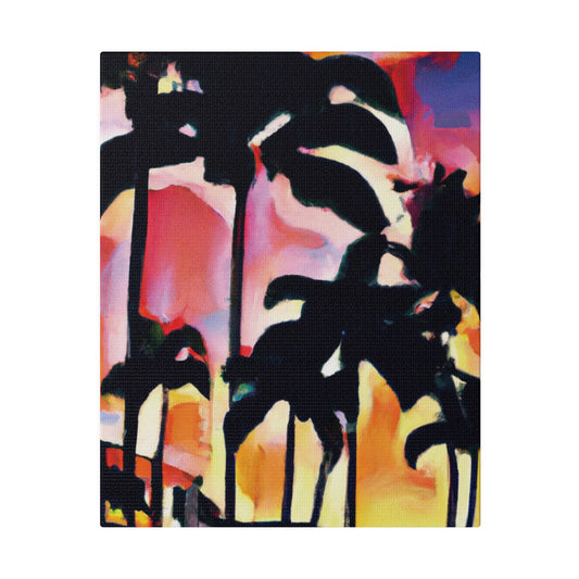 4986G - Miami Beach Sunset Painting Print | Miami | Beach | Sunset | Poster | Home Decor | Wall Art | Canvas