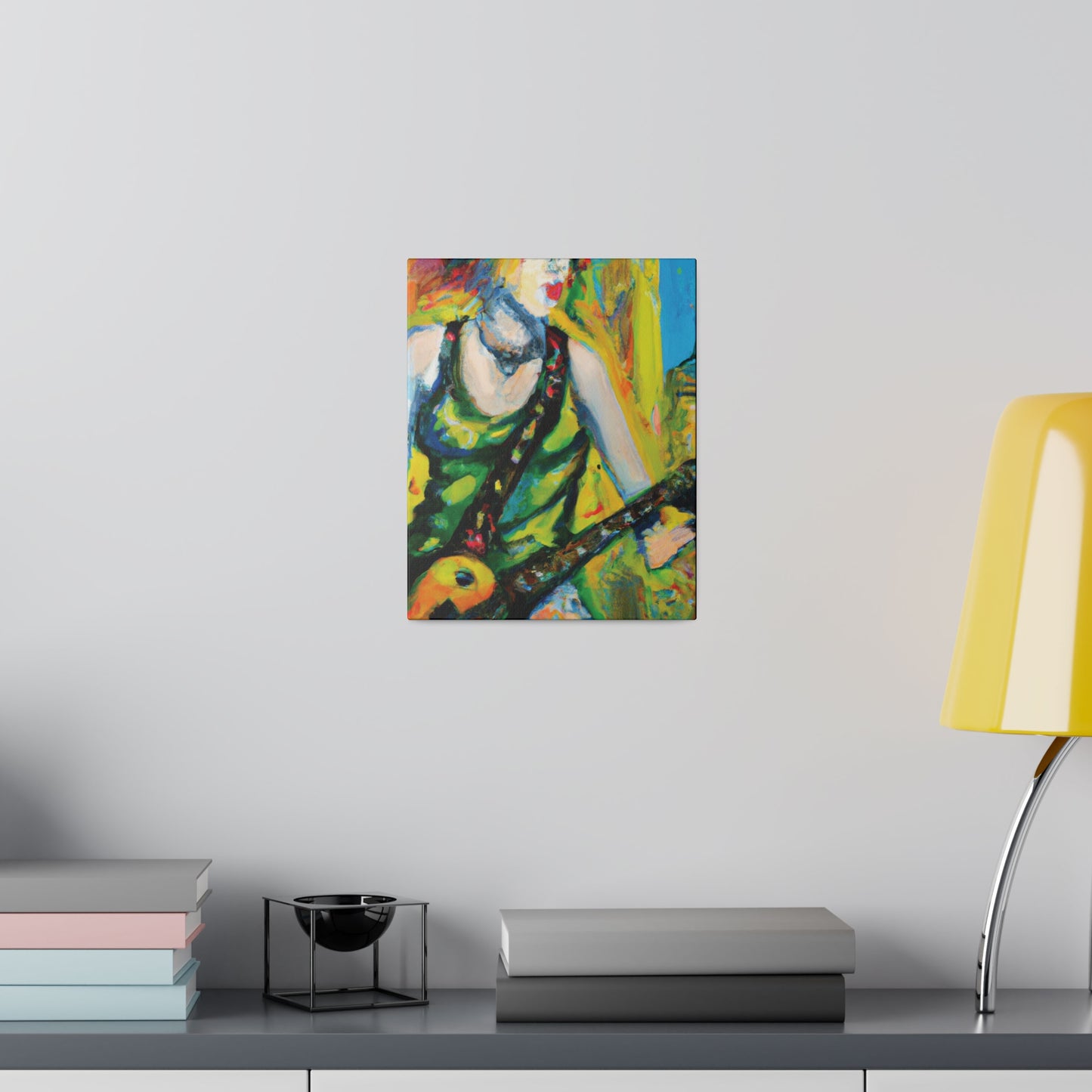 4713C - Rockstar Oil Painting Style Print | Poster | Home Decor | Wall Art | Music Art | Canvas