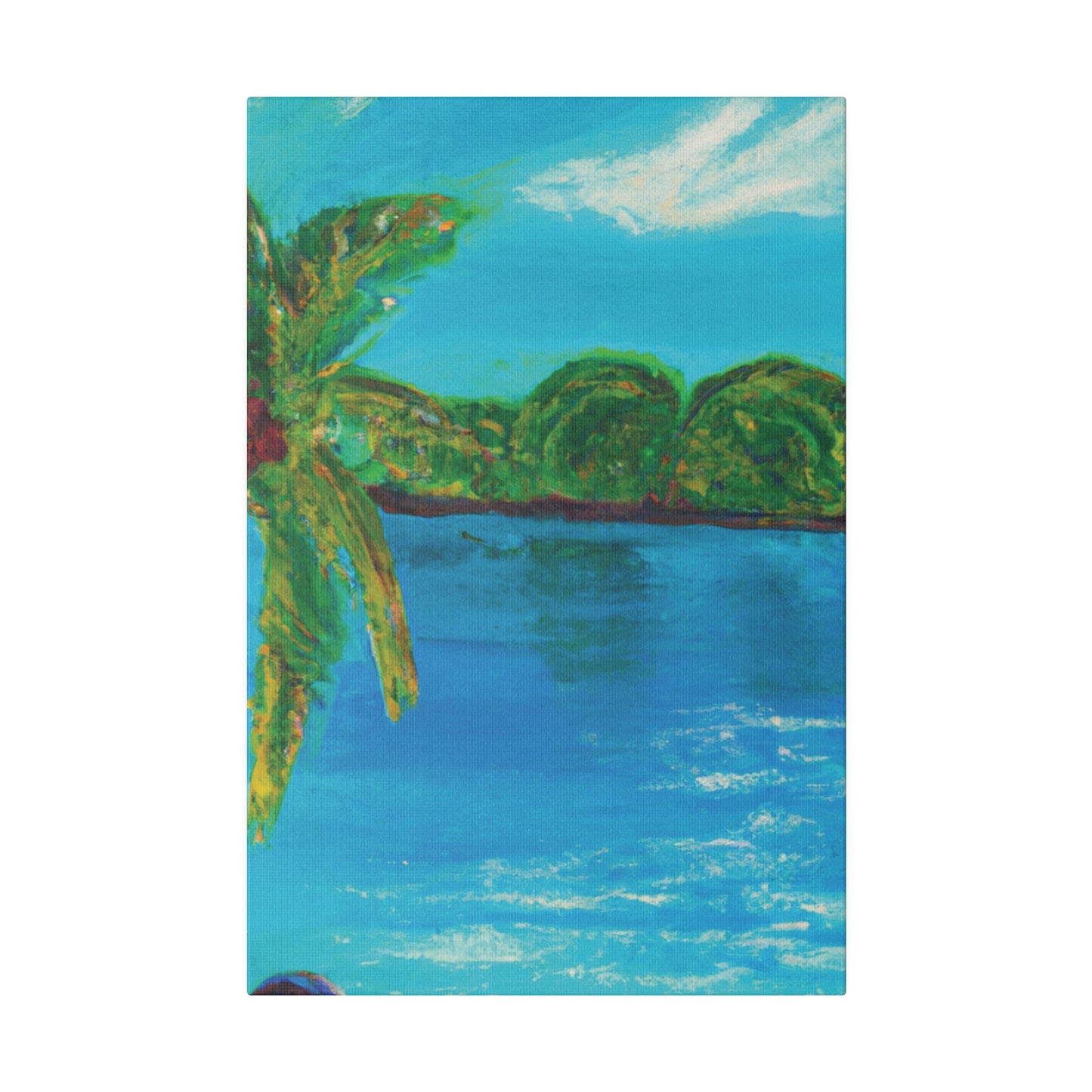 4245A - Bahamas Ocean Painting Print | Bahamas | Ocean | Beach | Poster | Home Decor | Wall Art | Canvas