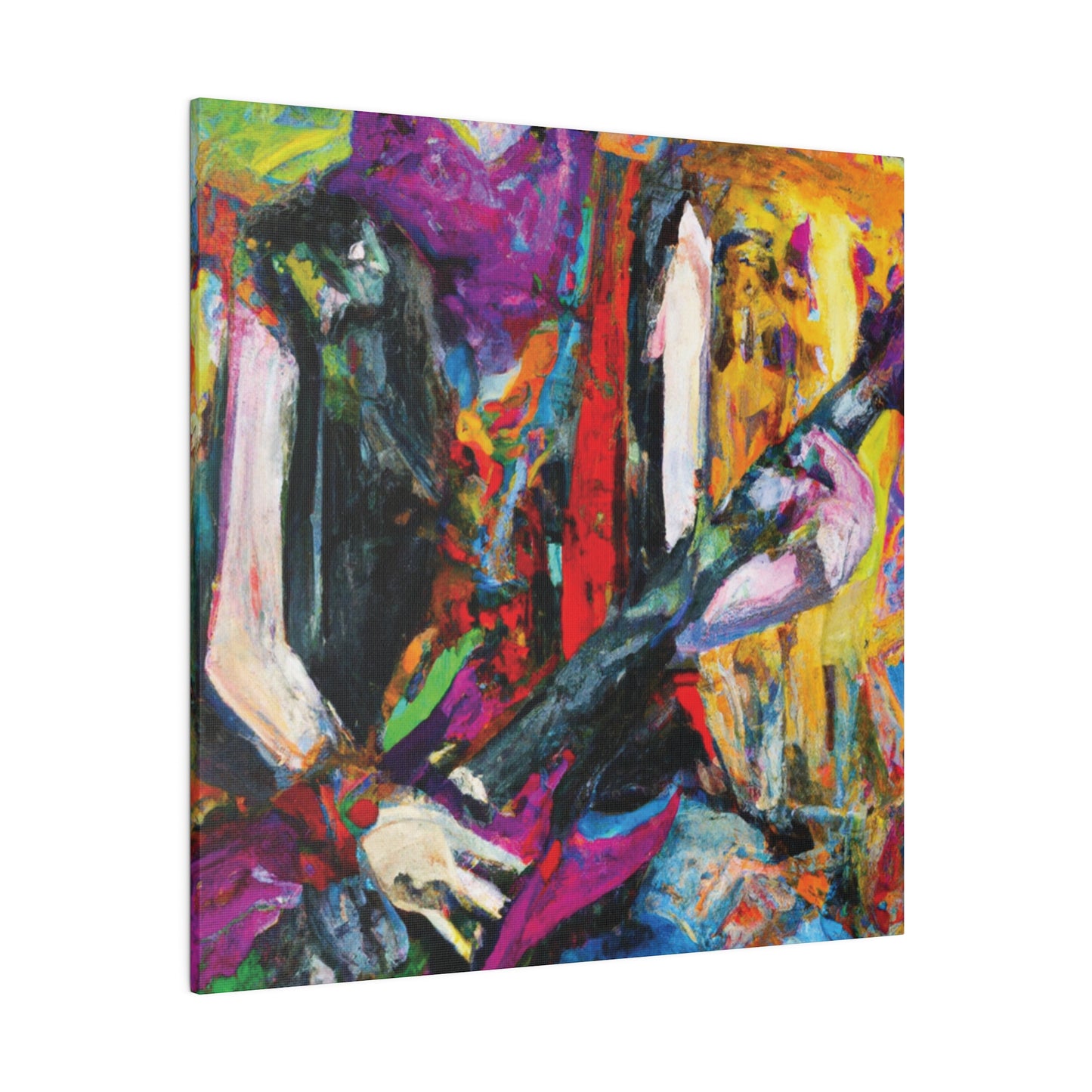 3088A - Rockstar Oil Painting Style Print | Poster | Home Decor | Wall Art | Music Art | Canvas