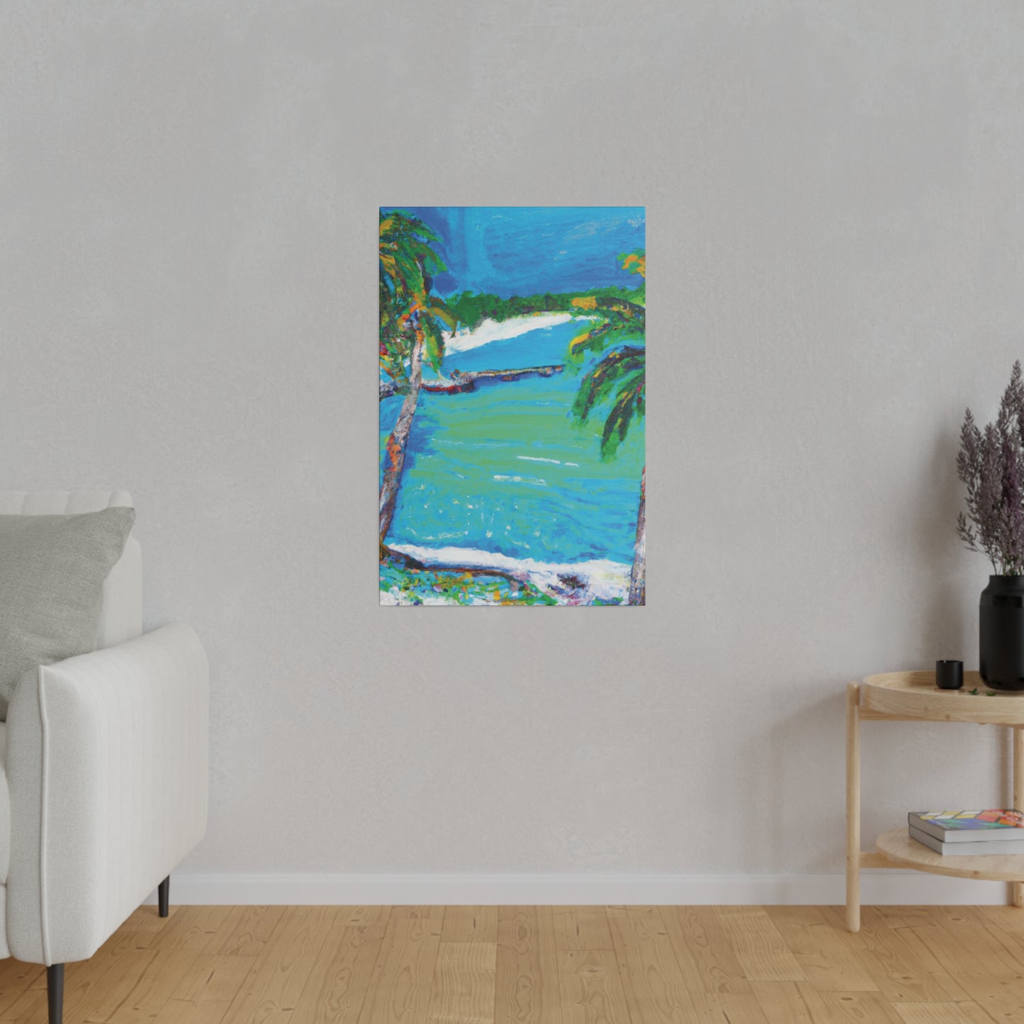 2499M - Bahamas Ocean Painting Print | Bahamas | Ocean | Beach | Poster | Home Decor | Wall Art | Canvas