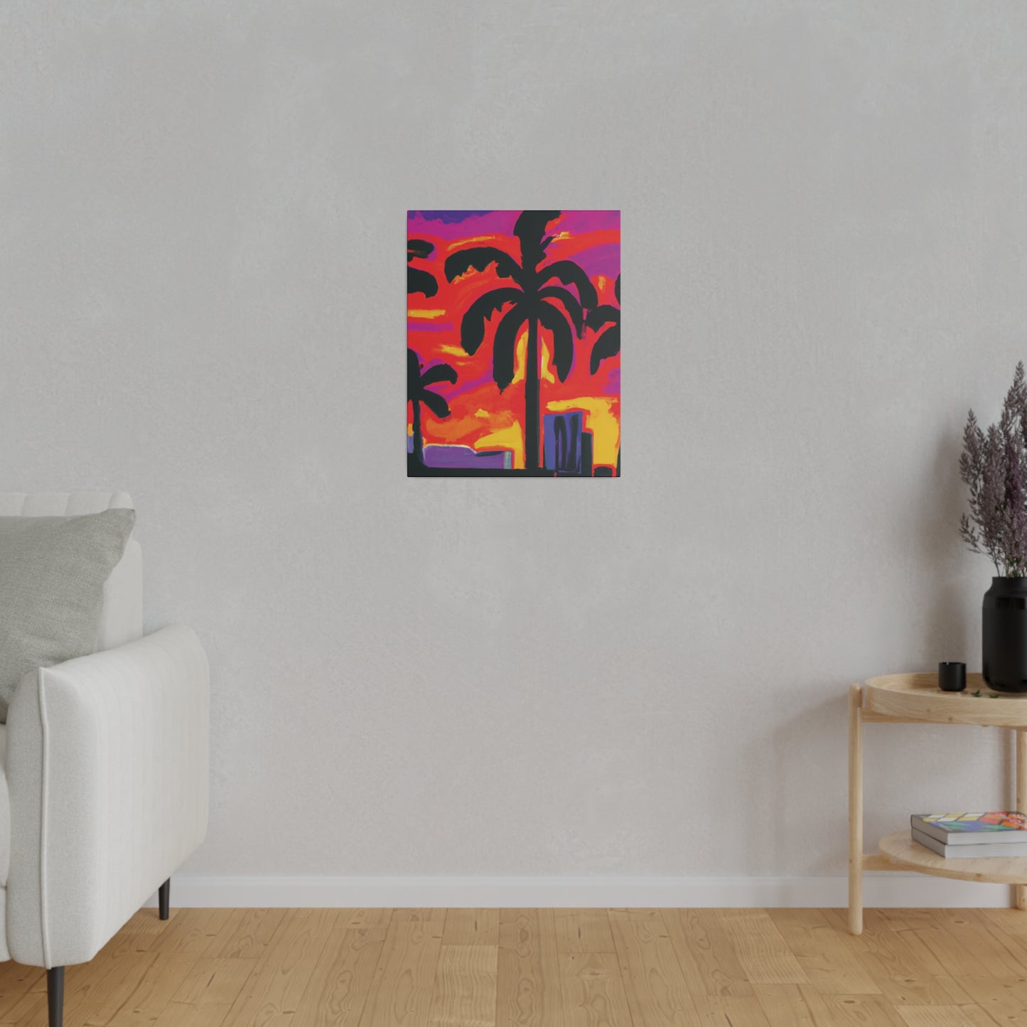 4066V - Miami Beach Sunset Painting Print | Miami | Beach | Sunset | Poster | Home Decor | Wall Art | Canvas