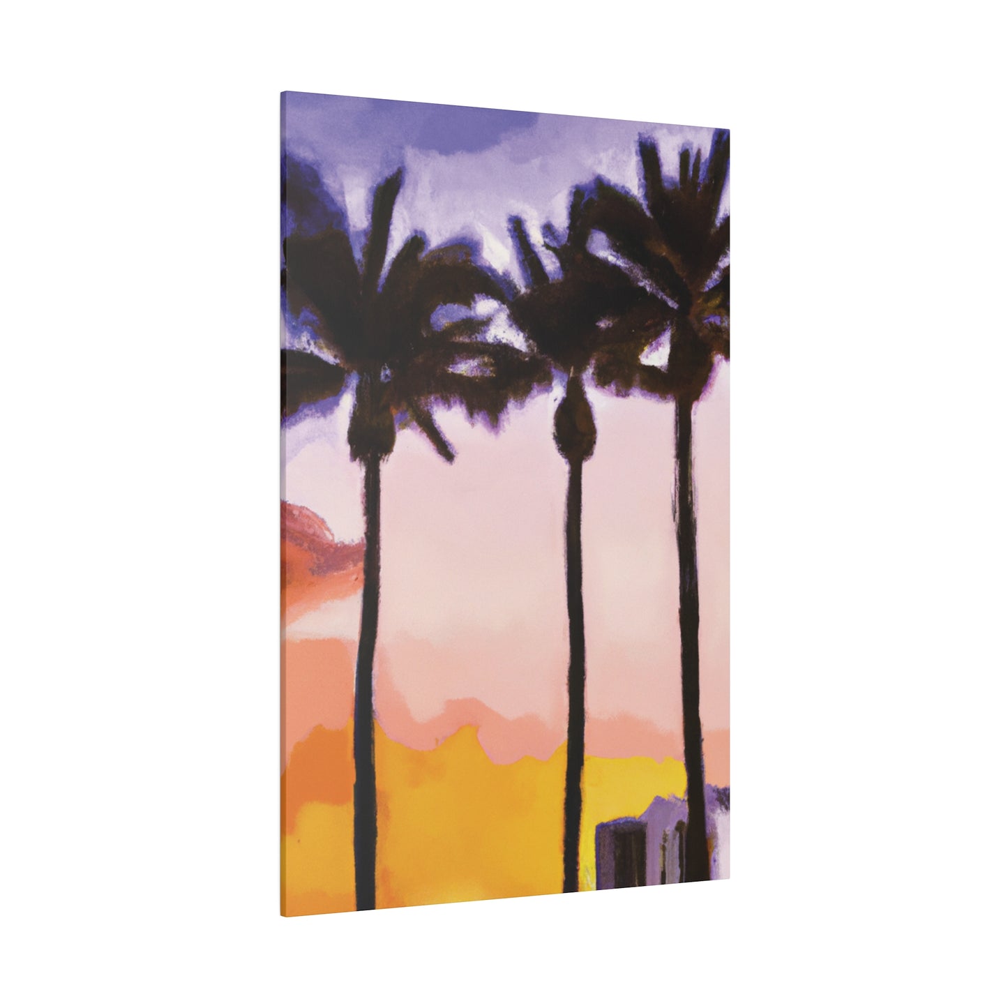 9366G - Miami Beach Sunset Painting Print | Miami | Beach | Sunset | Poster | Home Decor | Wall Art | Canvas