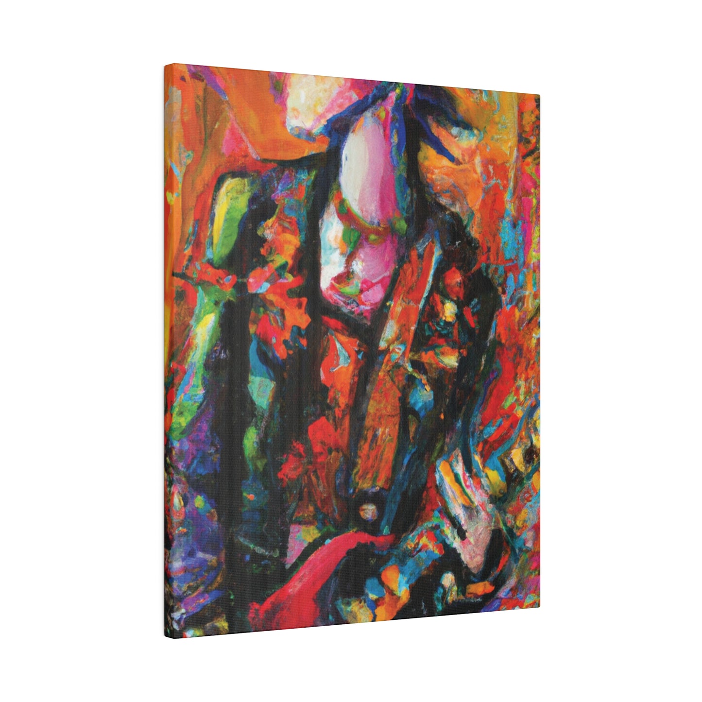 8245G - Rockstar Oil Painting Style Print | Poster | Home Decor | Wall Art | Music Art | Canvas