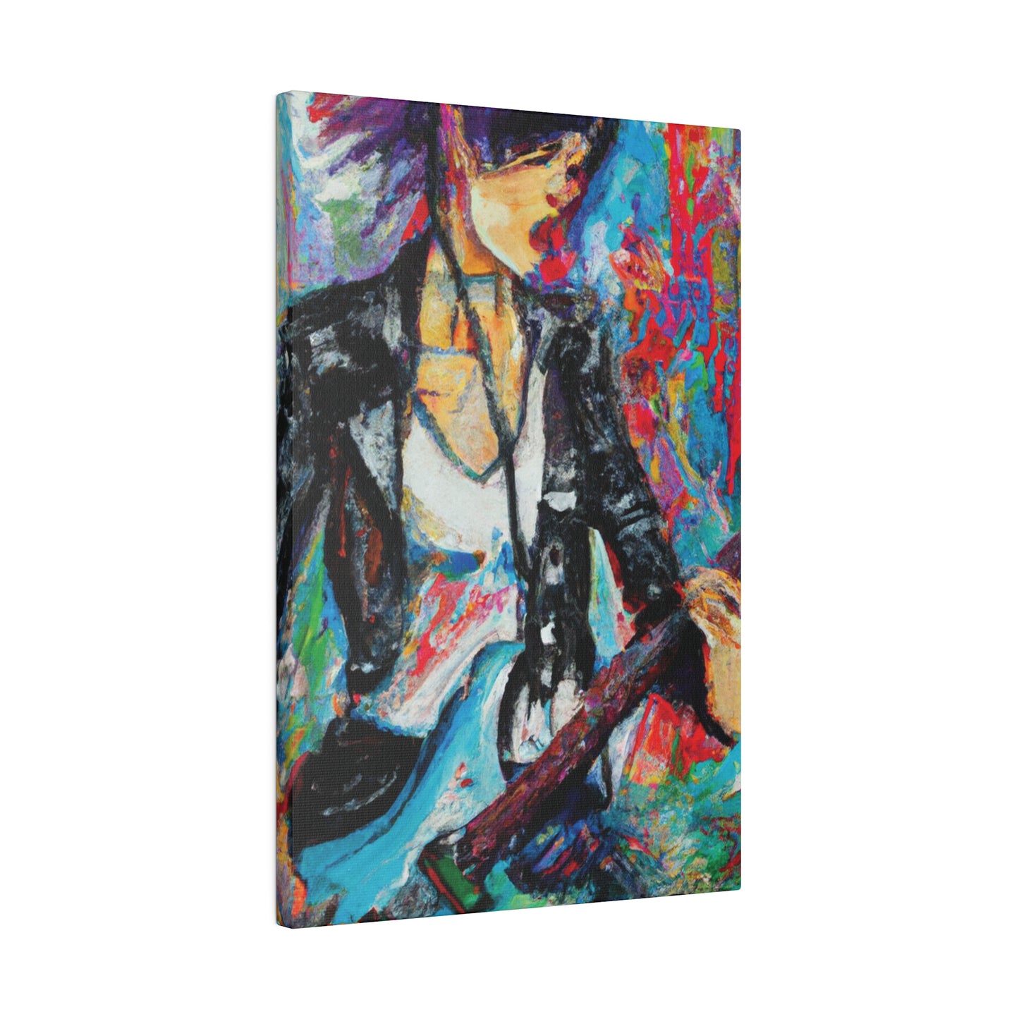 3492Z - Rockstar Oil Painting Style Print | Poster | Home Decor | Wall Art | Music Art | Canvas