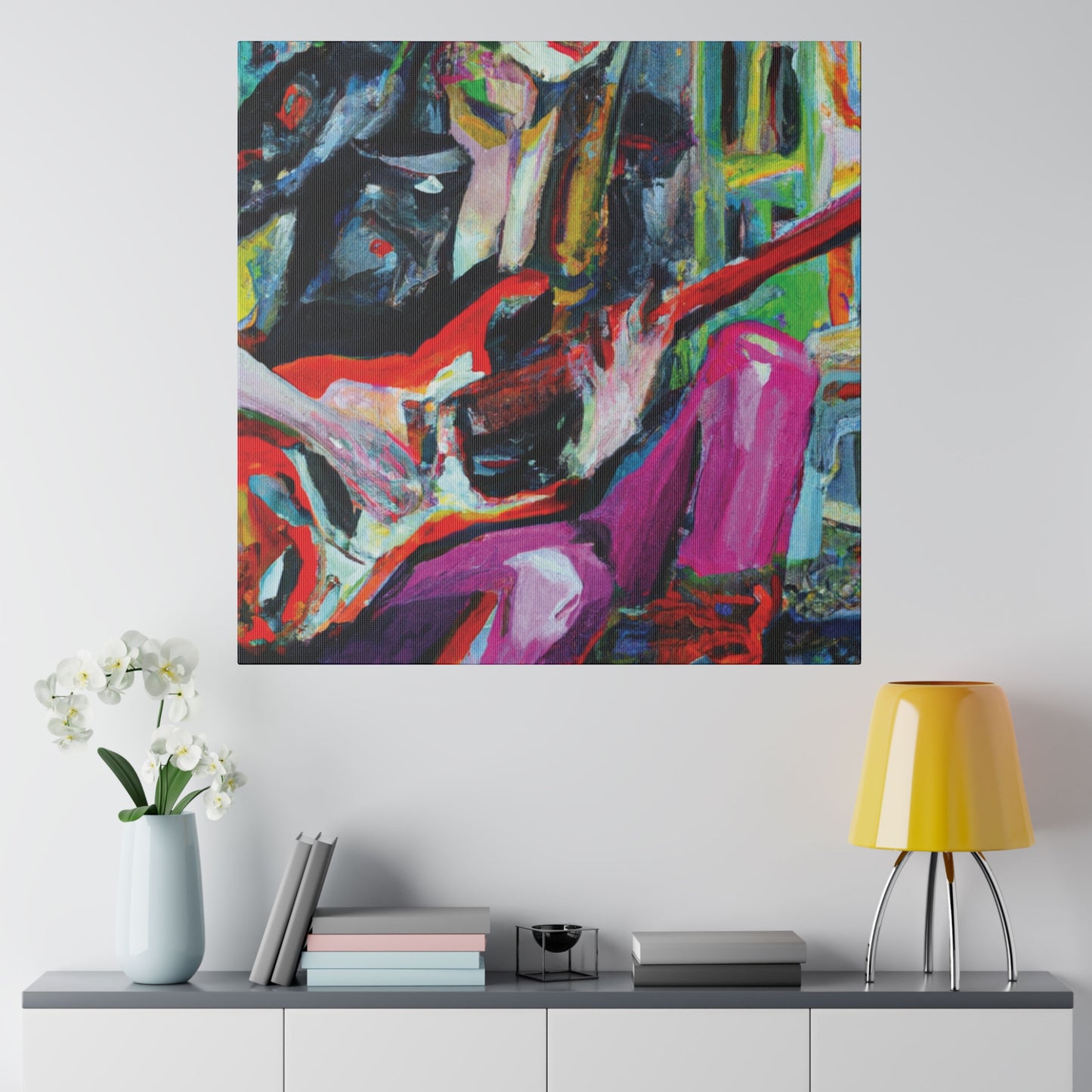 5002A - Rockstar Oil Painting Style Print | Poster | Home Decor | Wall Art | Music Art | Canvas