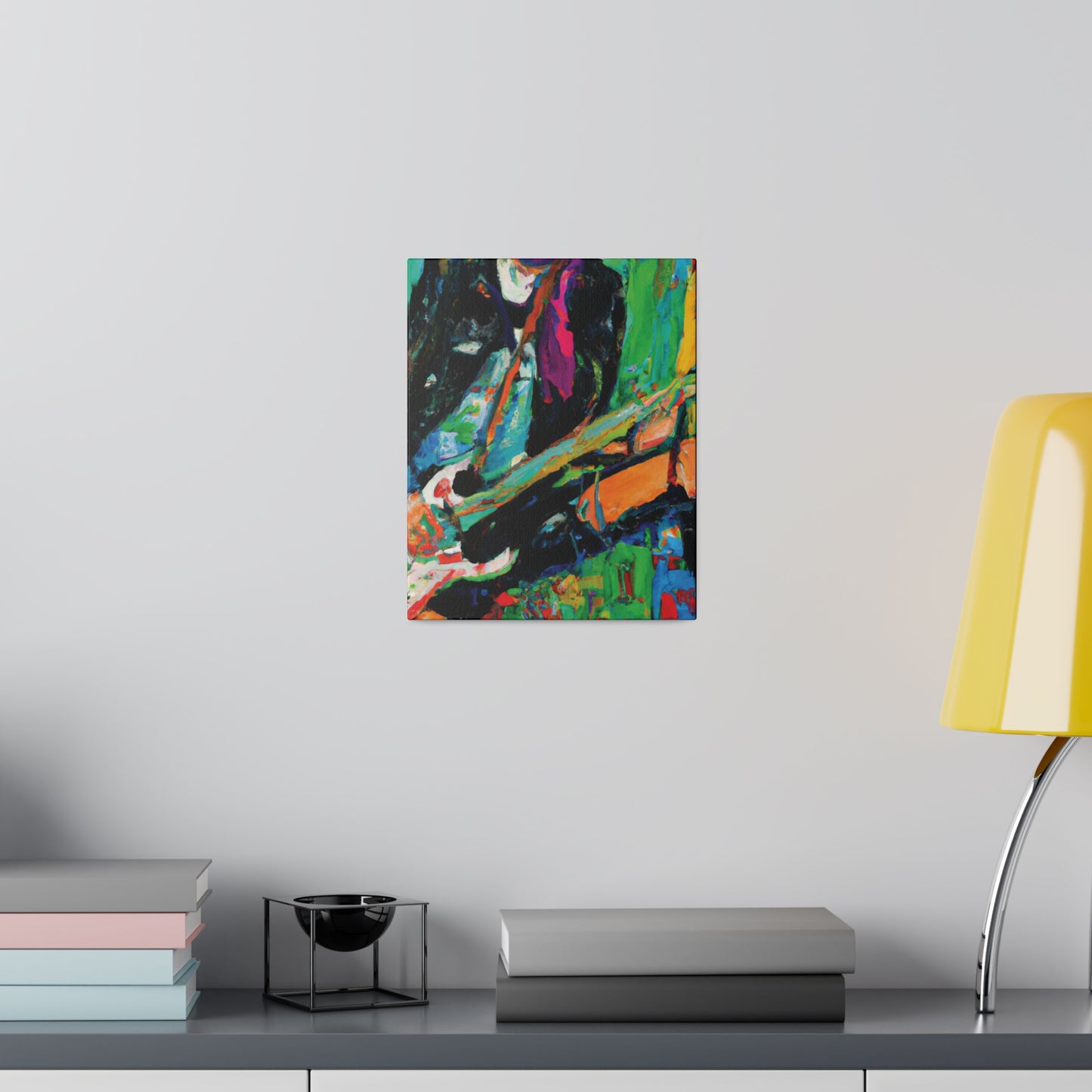 6595X - Rockstar Oil Painting Style Print | Poster | Home Decor | Wall Art | Music Art | Canvas