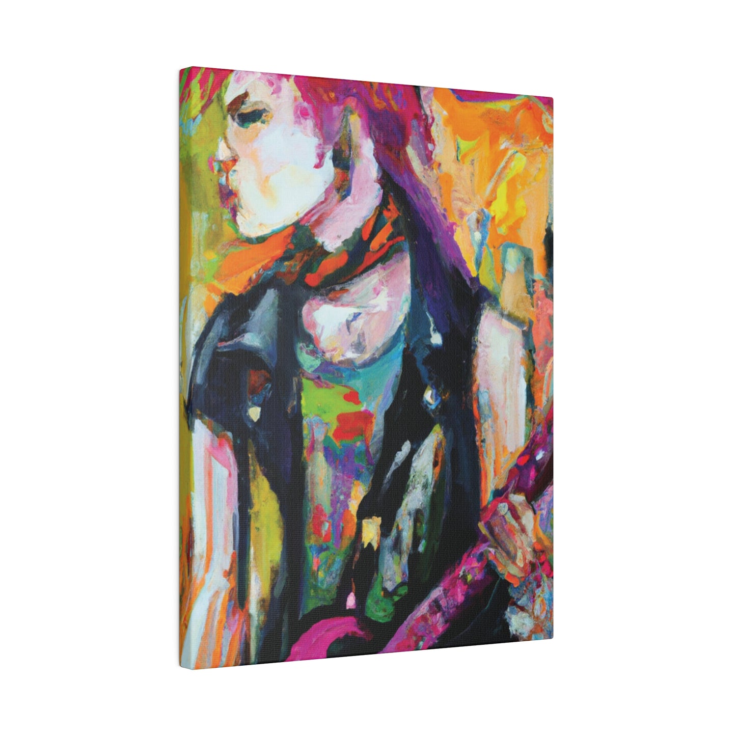 1138X - Rockstar Oil Painting Style Print | Poster | Home Decor | Wall Art | Music Art | Canvas