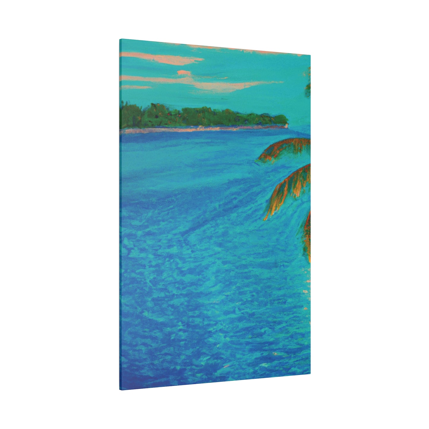 3303Q - Bahamas Ocean Painting Print | Bahamas | Ocean | Beach | Poster | Home Decor | Wall Art | Canvas