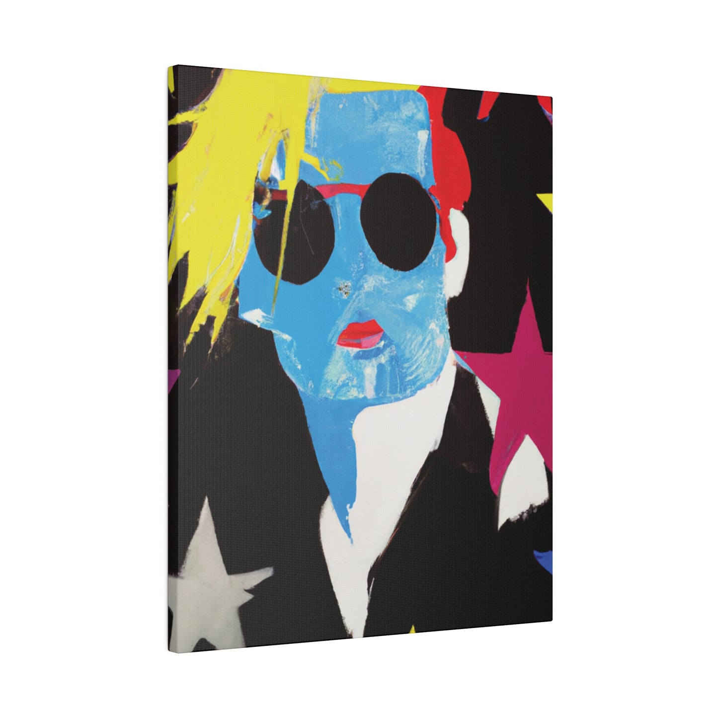 9993U - Rockstar Painting Print | Face | Abstract | Poster | Home Decor | Wall Art | Music Art | Canvas