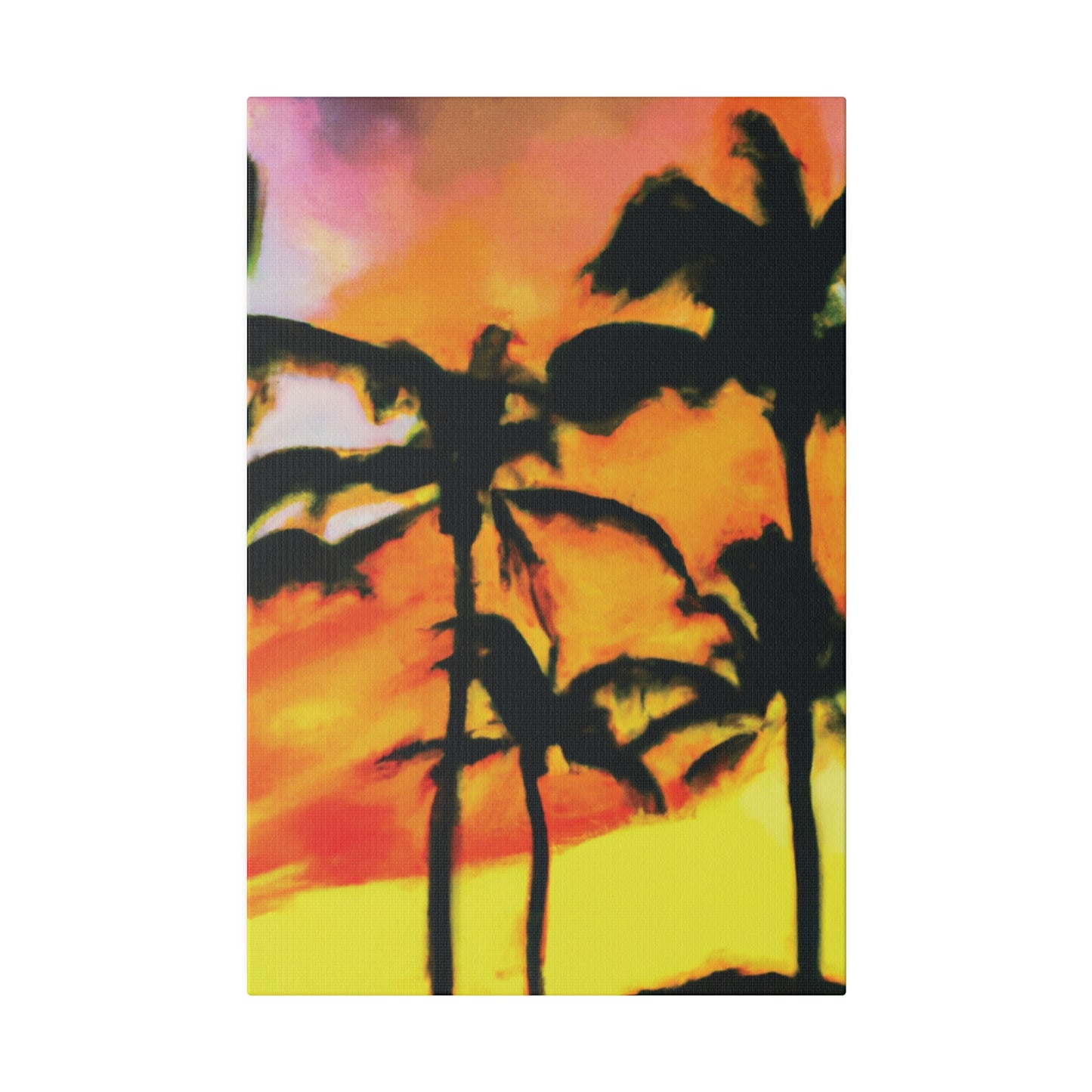 8694V - Miami Beach Sunset Painting Print | Miami | Beach | Sunset | Poster | Home Decor | Wall Art | Canvas