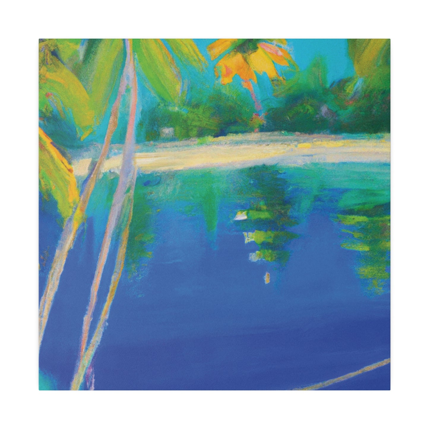 6837T - Bahamas Ocean Painting Print | Bahamas | Ocean | Beach | Poster | Home Decor | Wall Art | Canvas