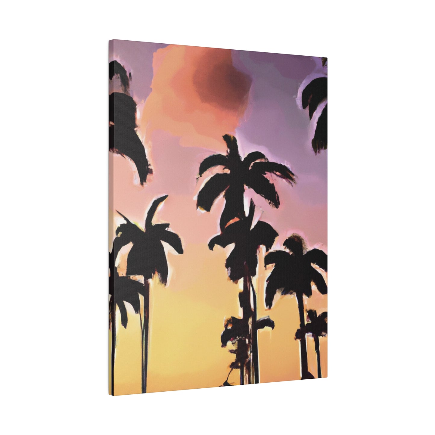 7792Z - Miami Beach Sunset Painting Print | Miami | Beach | Sunset | Poster | Home Decor | Wall Art | Canvas