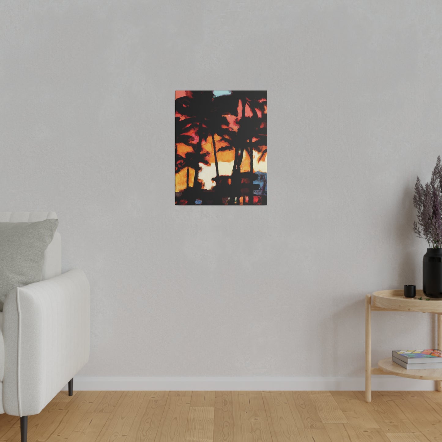 8498K - Miami Beach Sunset Painting Print | Miami | Beach | Sunset | Poster | Home Decor | Wall Art | Canvas