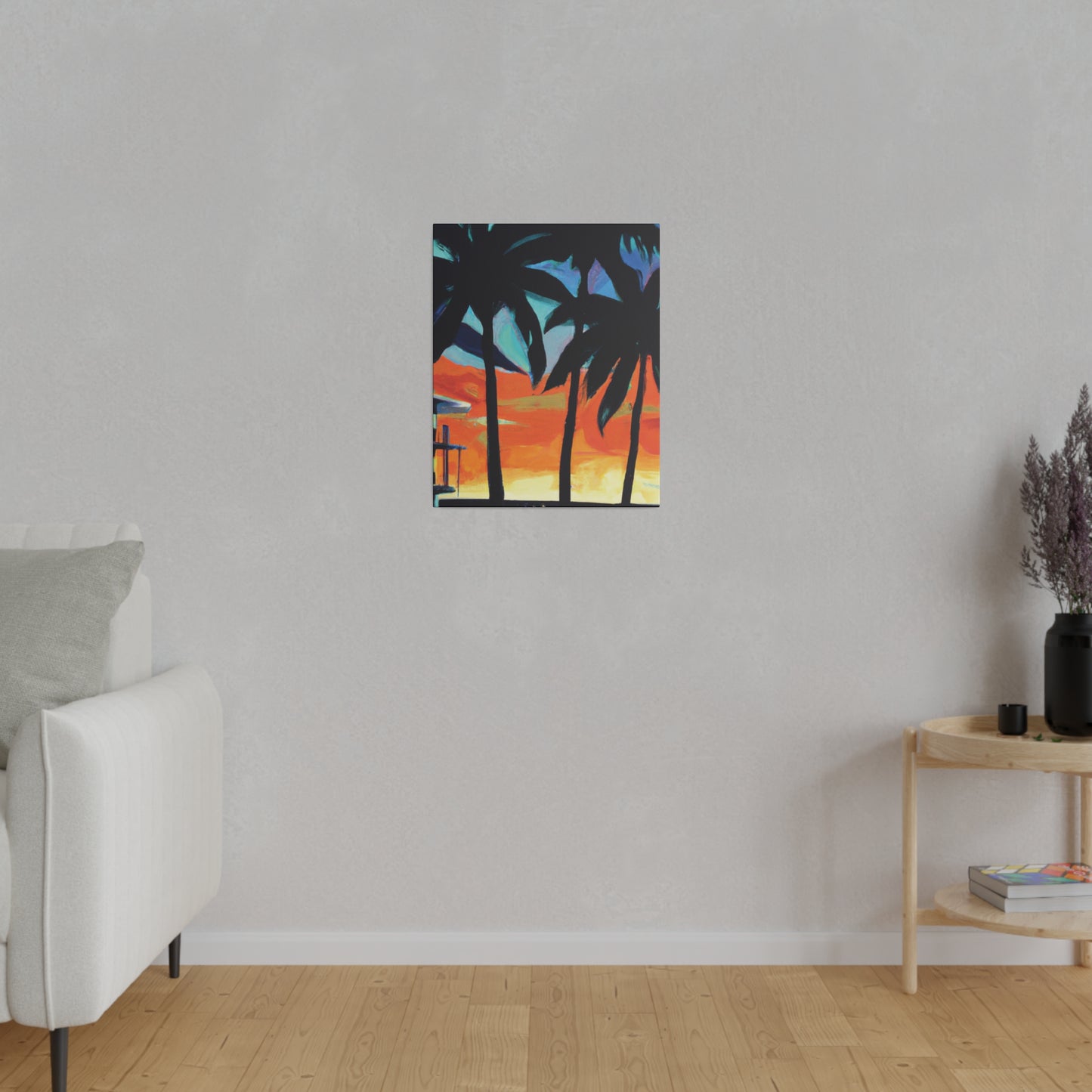 4567W - Miami Beach Sunset Painting Print | Miami | Beach | Sunset | Poster | Home Decor | Wall Art | Canvas