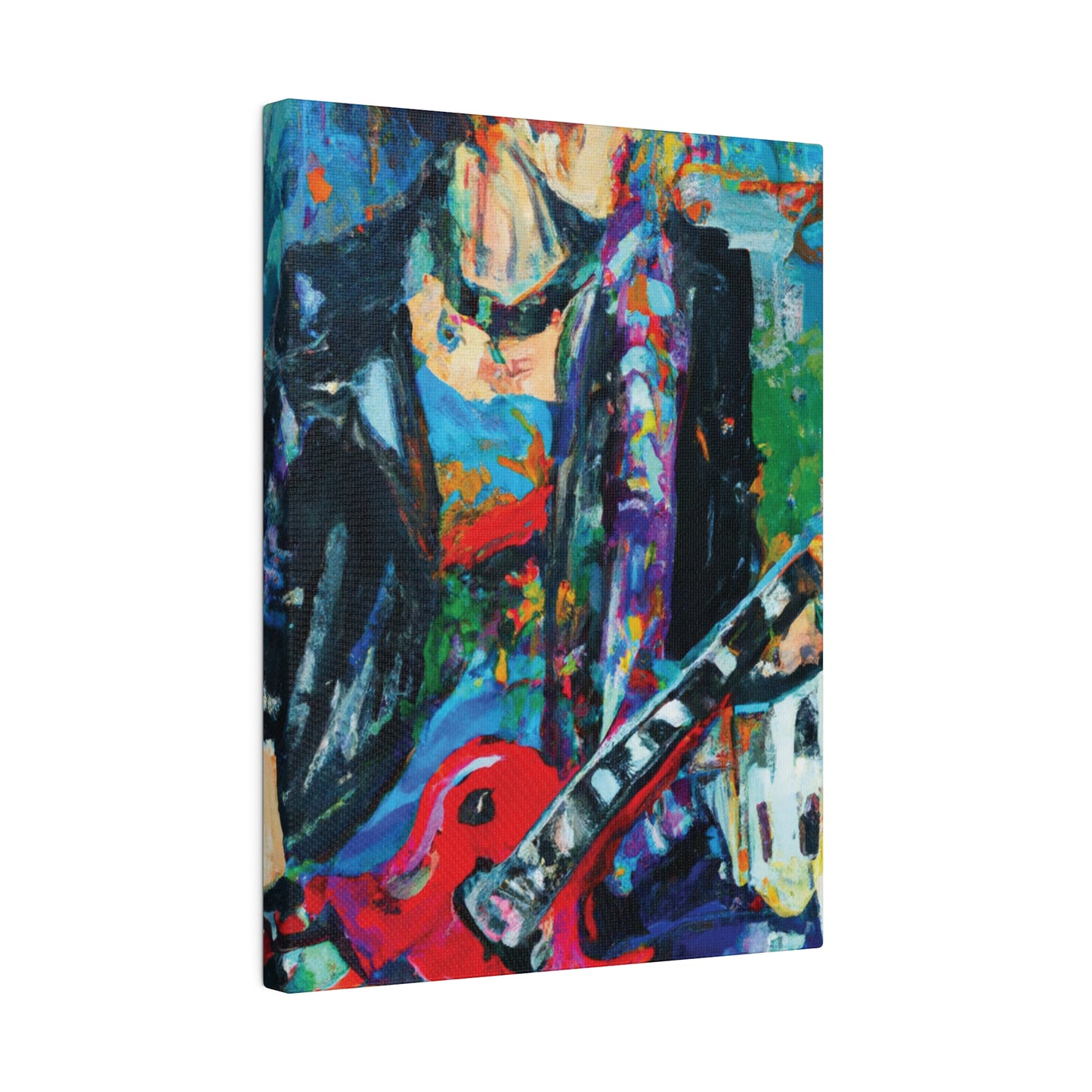 814T - Rockstar Oil Painting Style Print | Poster | Home Decor | Wall Art | Music Art | Canvas