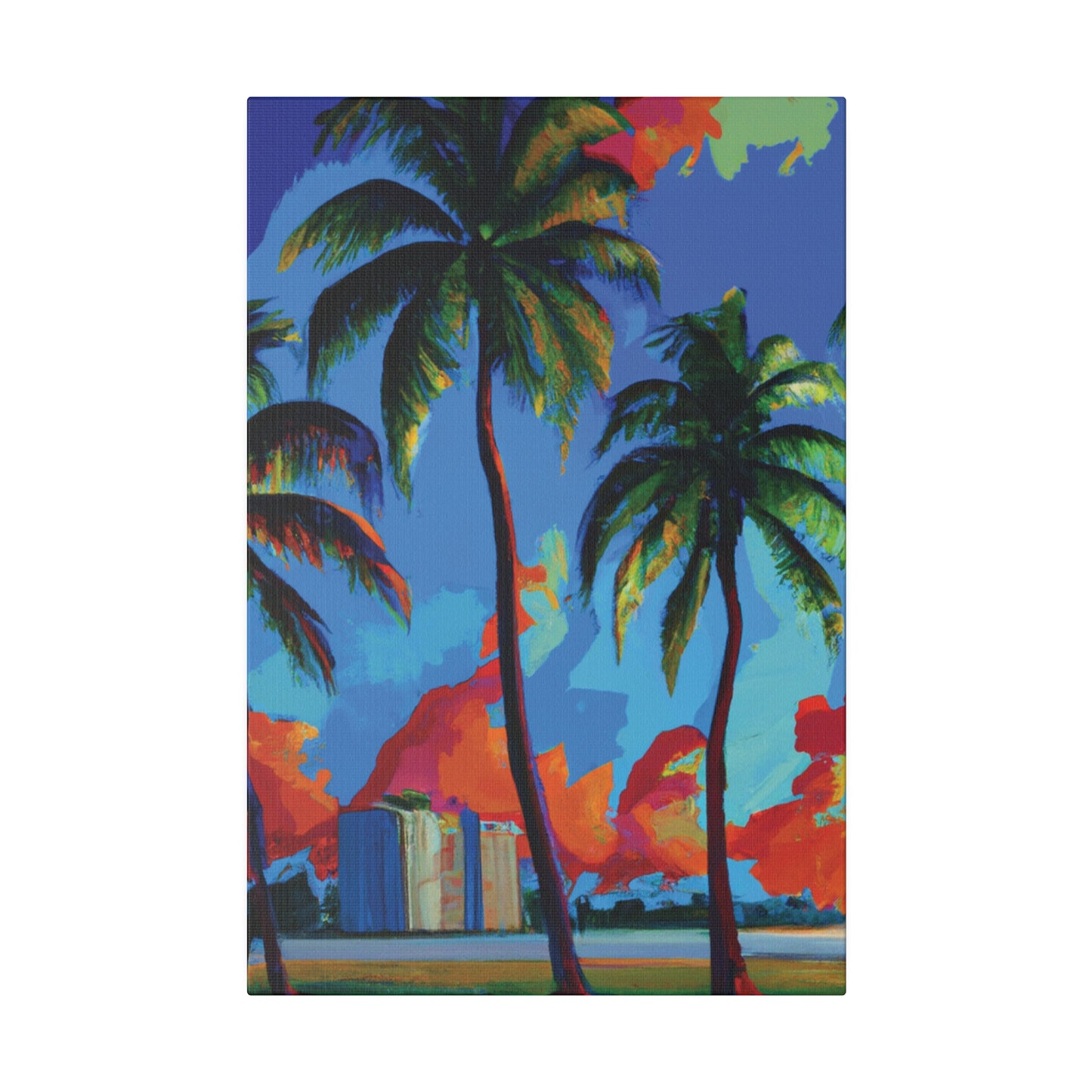 7382G - Miami Beach Sunset Painting Print | Miami | Beach | Sunset | Poster | Home Decor | Wall Art | Canvas