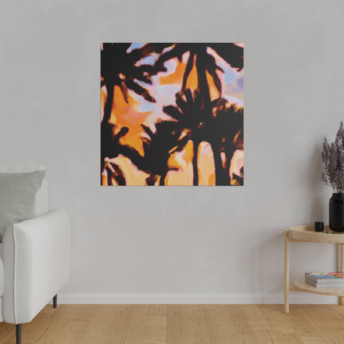 6159K - Miami Beach Sunset Painting Print | Miami | Beach | Sunset | Poster | Home Decor | Wall Art | Canvas