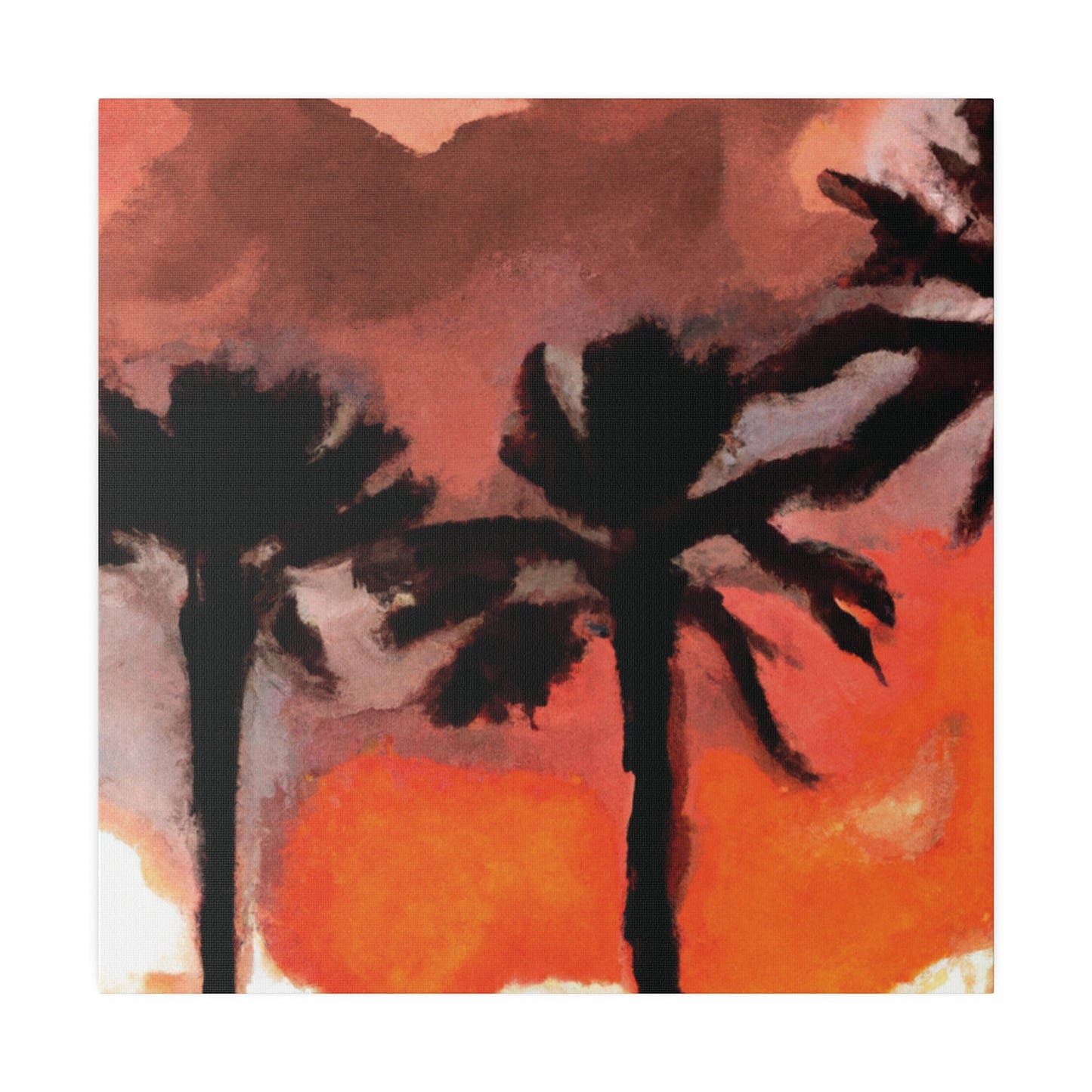 9073X - Miami Beach Sunset Painting Print | Miami | Beach | Sunset | Poster | Home Decor | Wall Art | Canvas