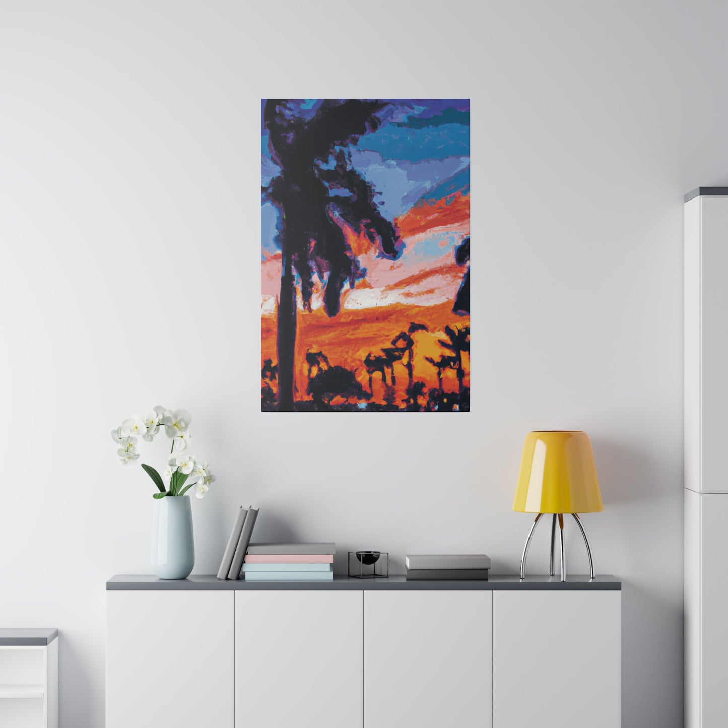 2761V - Miami Beach Sunset Painting Print | Miami | Beach | Sunset | Poster | Home Decor | Wall Art | Canvas