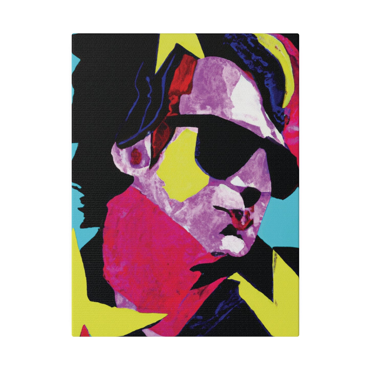 6749z - Rockstar Painting Print | Face | Abstract | Poster | Home Decor | Wall Art | Music Art | Canvas