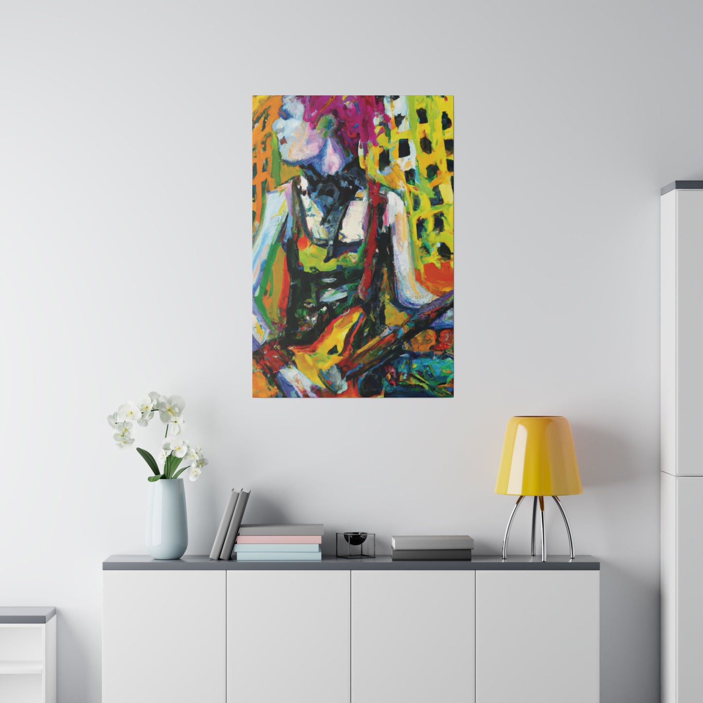 4793Z - Rockstar Oil Painting Style Print | Poster | Home Decor | Wall Art | Music Art | Canvas