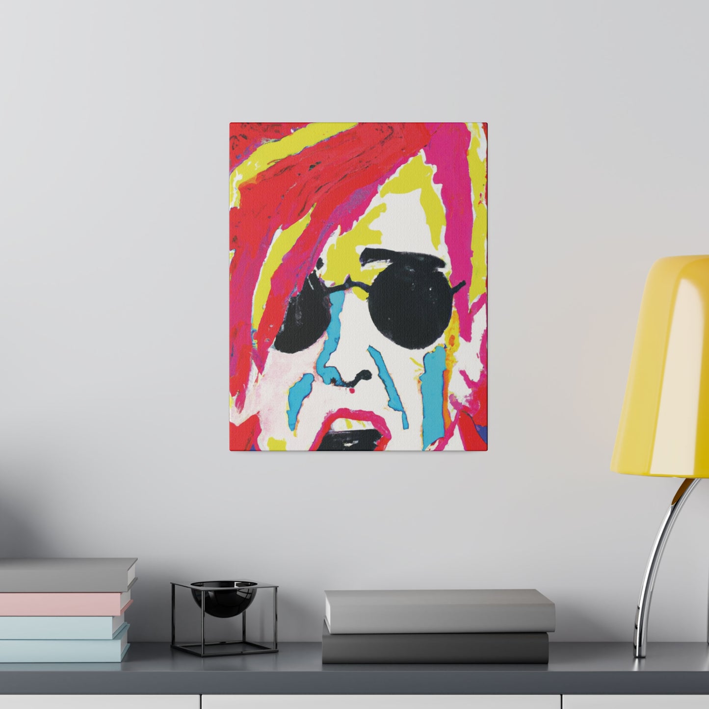 5397K - Rockstar Painting Print | Face | Abstract | Poster | Home Decor | Wall Art | Music Art | Canvas