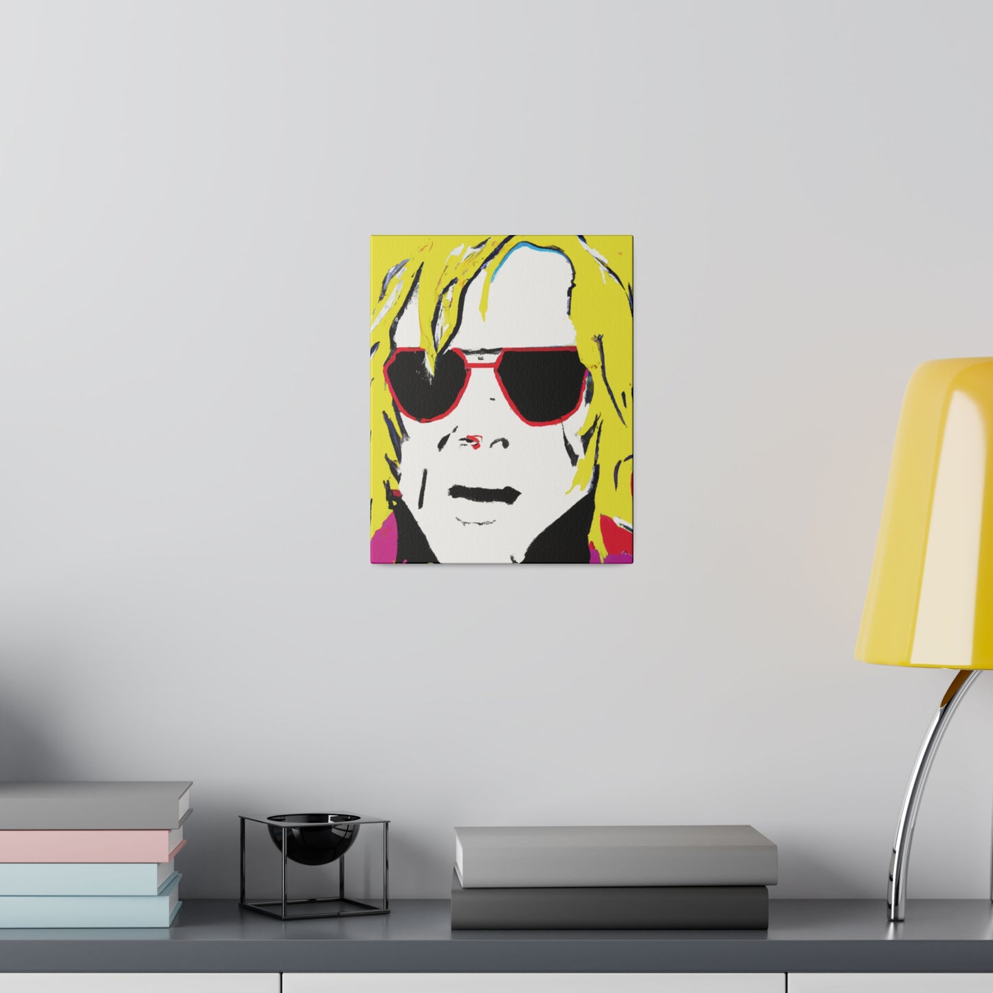 8476J - Rockstar Painting Print | Face | Abstract | Poster | Home Decor | Wall Art | Music Art | Canvas