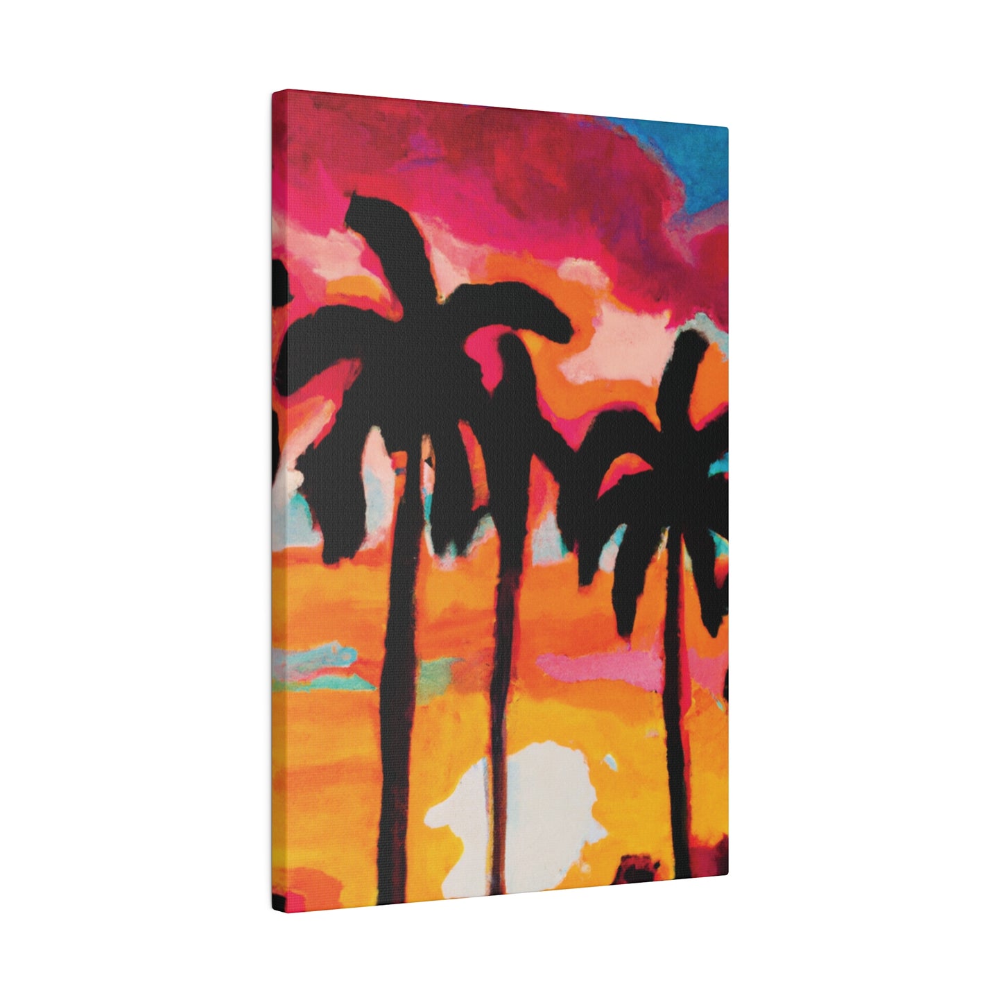 4763O - Miami Beach Sunset Painting Print | Miami | Beach | Sunset | Poster | Home Decor | Wall Art | Canvas