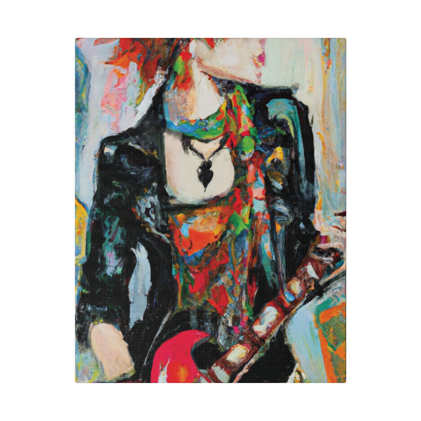 7482S - Rockstar Oil Painting Style Print | Poster | Home Decor | Wall Art | Music Art | Canvas