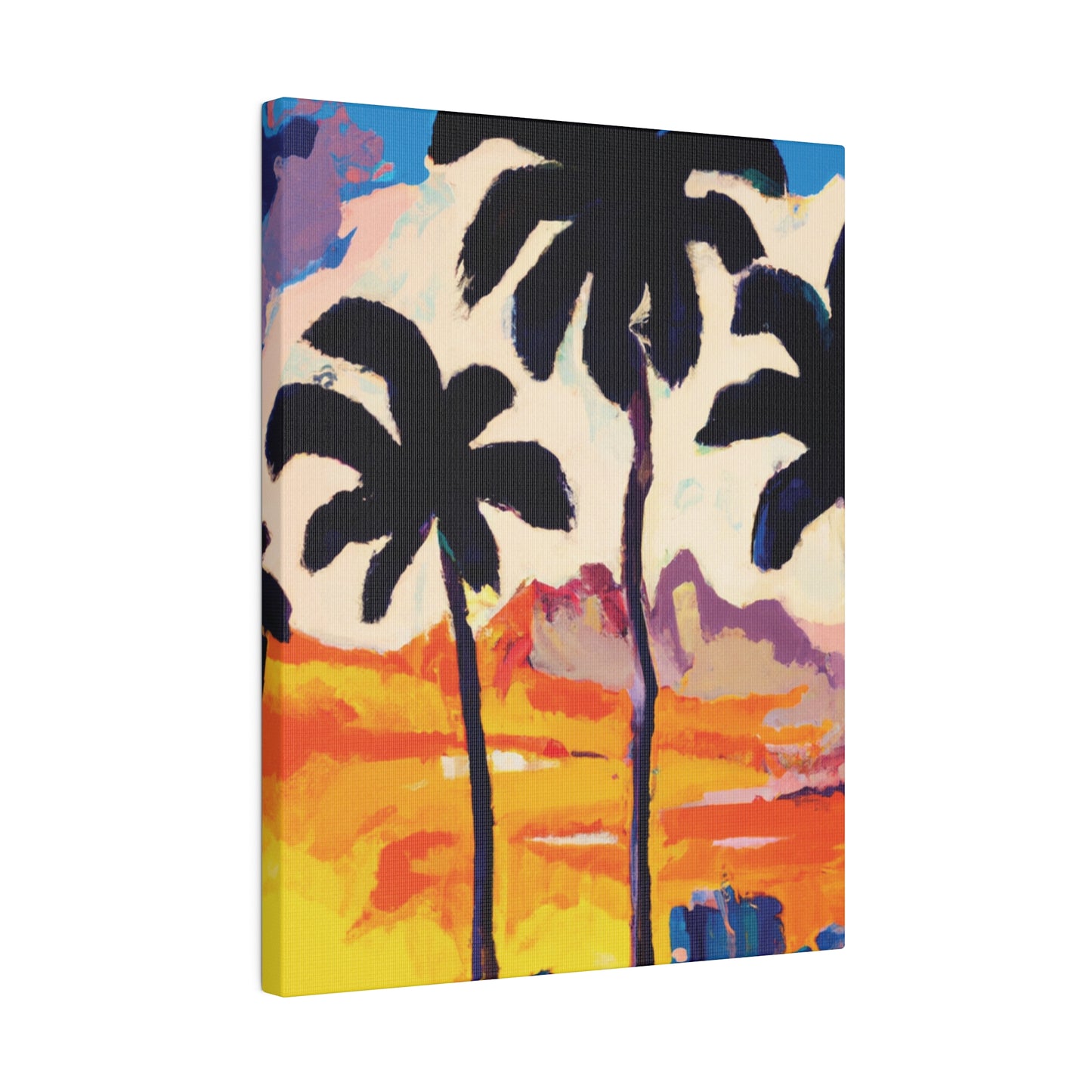 6586K - Miami Beach Sunset Painting Print | Miami | Beach | Sunset | Poster | Home Decor | Wall Art | Canvas