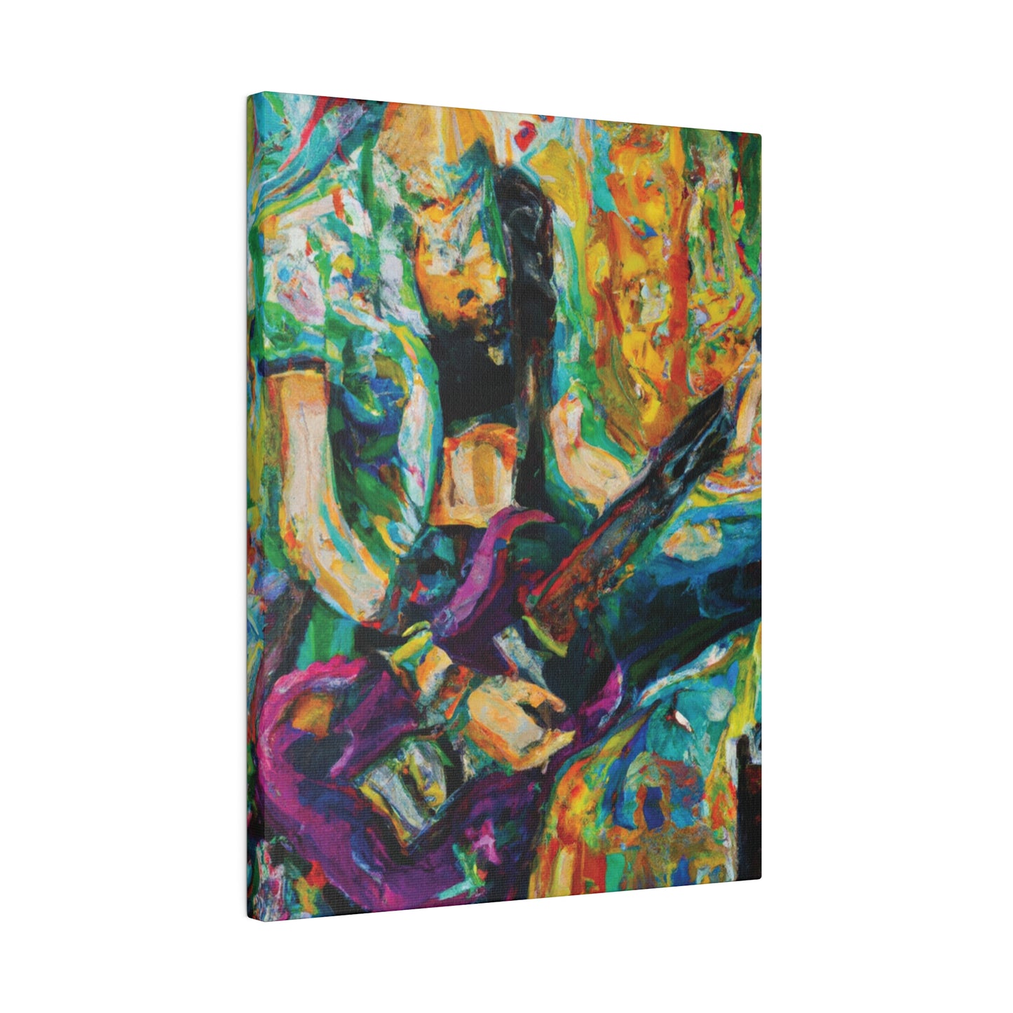 7362Z - Rockstar Oil Painting Style Print | Poster | Home Decor | Wall Art | Music Art | Canvas