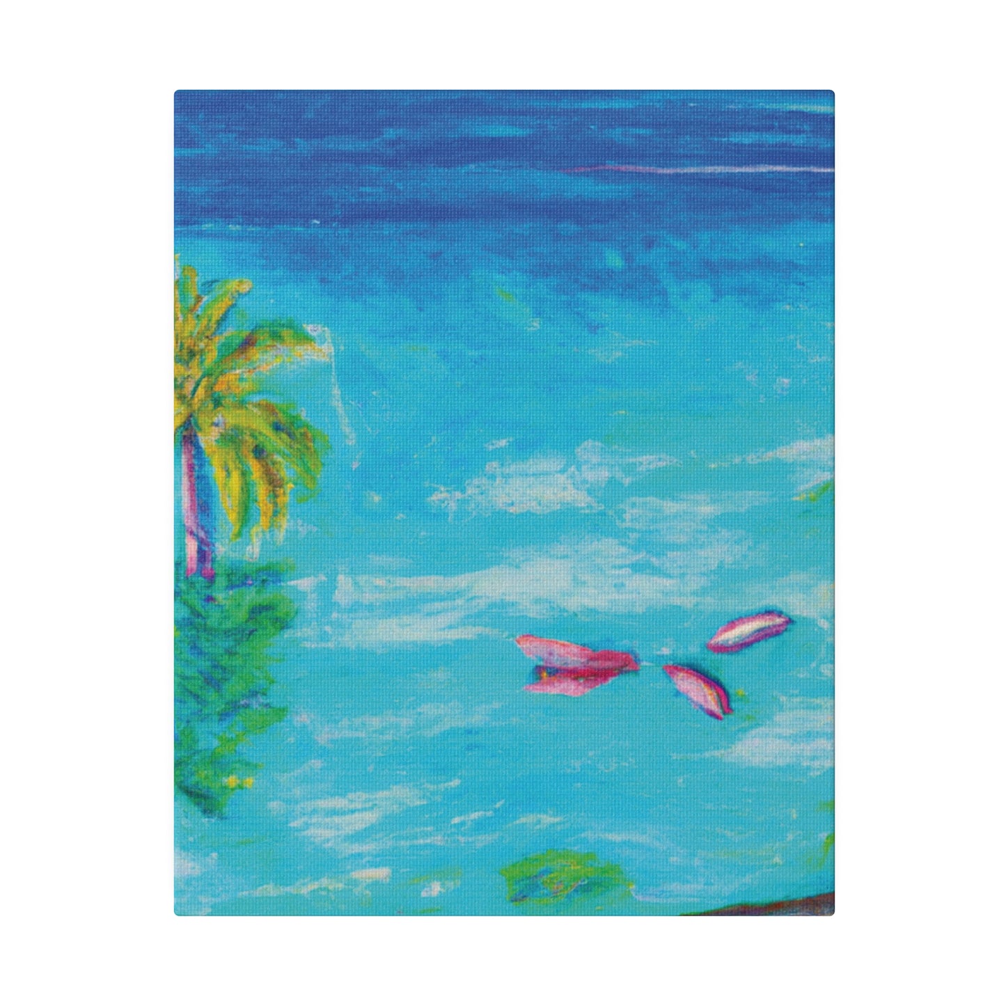 9387Q - Bahamas Ocean Painting Print | Bahamas | Ocean | Beach | Poster | Home Decor | Wall Art | Canvas