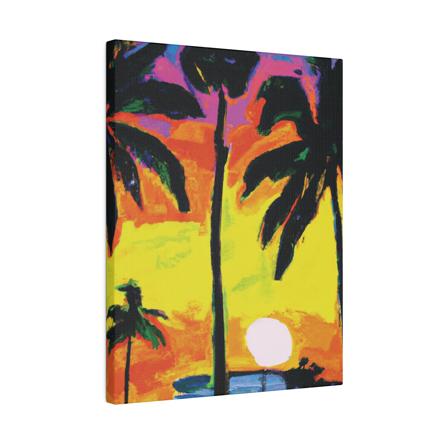 5285D - Miami Beach Sunset Painting Print | Miami | Beach | Sunset | Poster | Home Decor | Wall Art | Canvas