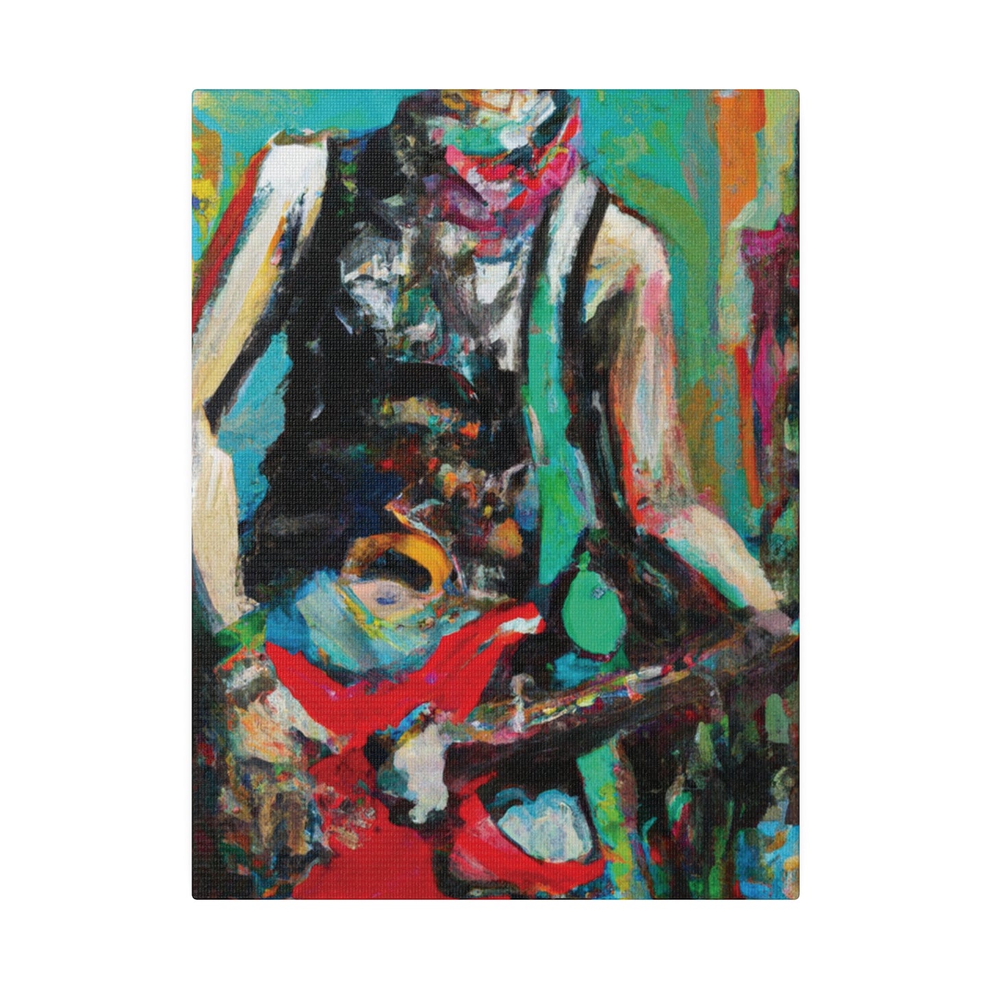 9287Z - Rockstar Oil Painting Style Print | Poster | Home Decor | Wall Art | Music Art | Canvas
