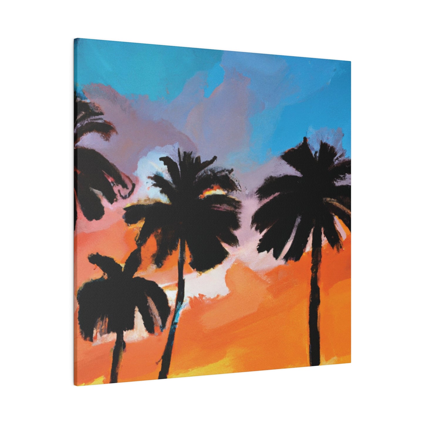 7010V - Miami Beach Sunset Painting Print | Miami | Beach | Sunset | Poster | Home Decor | Wall Art | Canvas