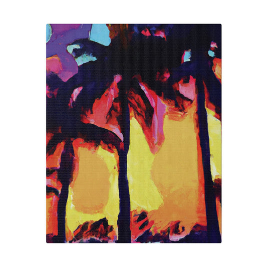 7278A - Miami Beach Sunset Painting Print | Miami | Beach | Sunset | Poster | Home Decor | Wall Art | Canvas