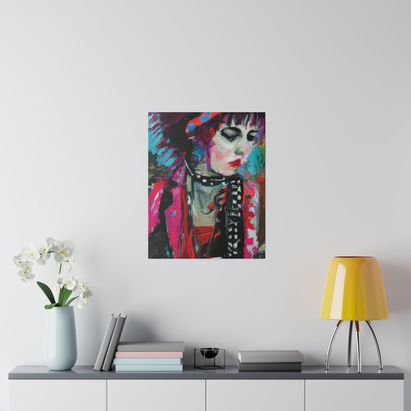 9225T - Rockstar Oil Painting Style Print | Poster | Home Decor | Wall Art | Music Art | Canvas