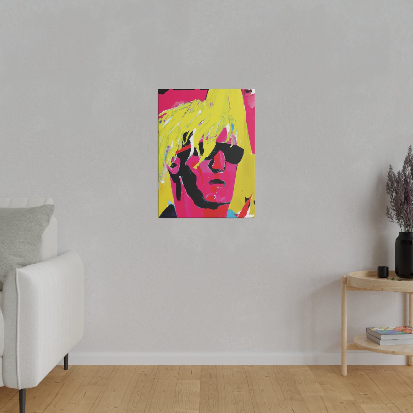 5130P - Rockstar Painting Print | Face | Abstract | Poster | Home Decor | Wall Art | Music Art | Canvas