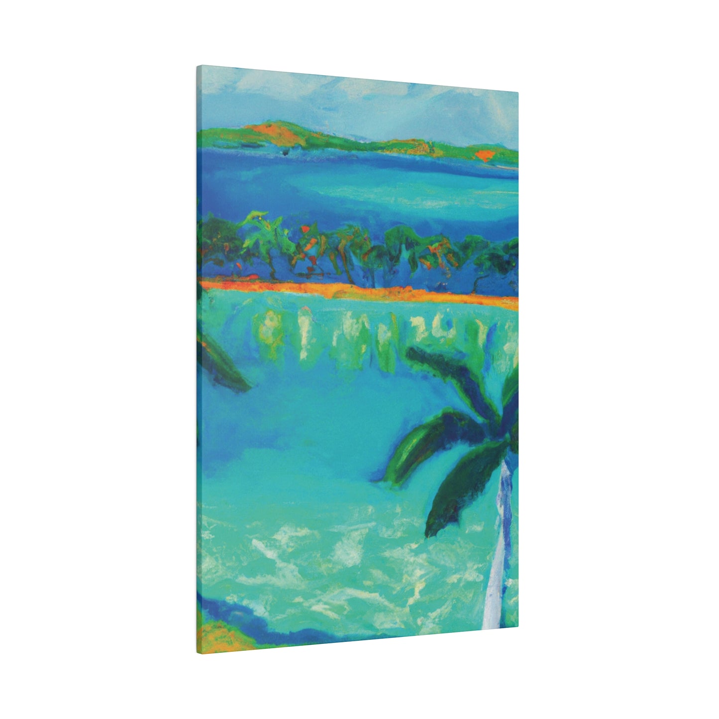 3784F - Bahamas Ocean Painting Print | Bahamas | Ocean | Beach | Poster | Home Decor | Wall Art | Canvas