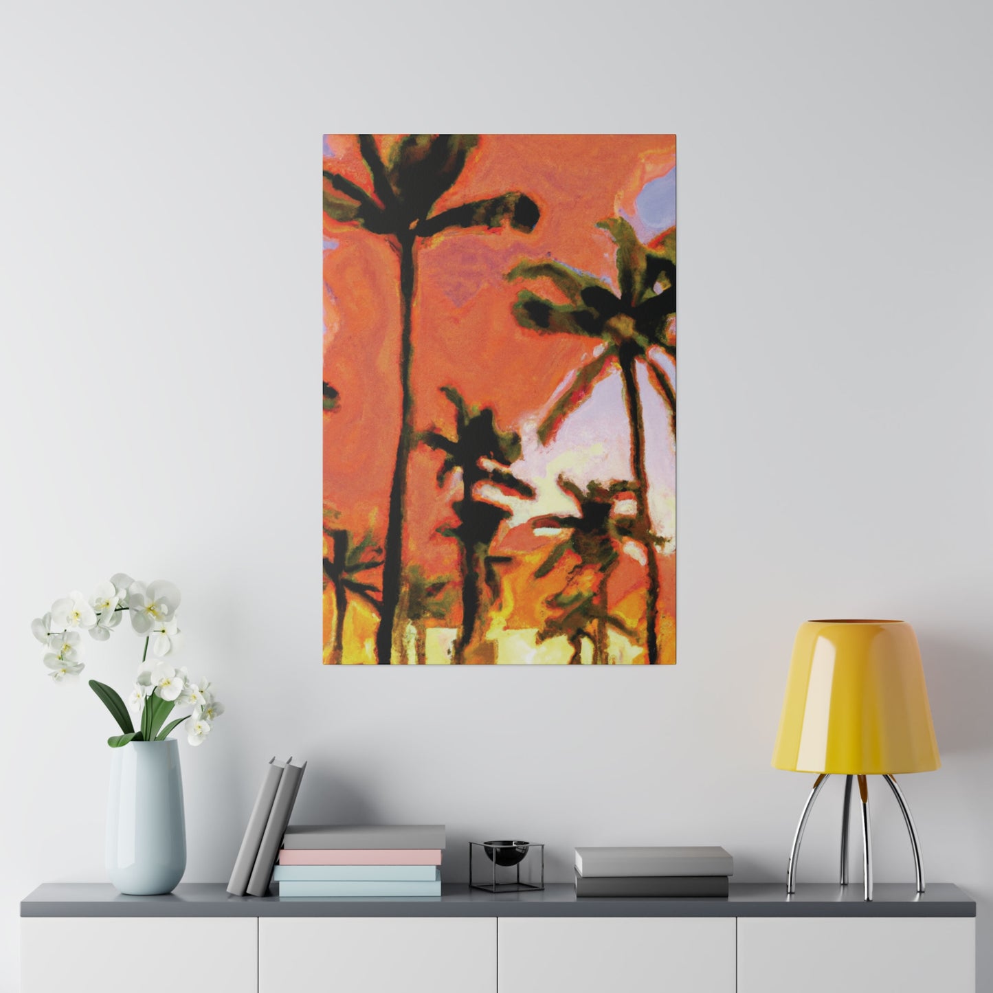 7177X - Miami Beach Sunset Painting Print | Miami | Beach | Sunset | Poster | Home Decor | Wall Art | Canvas