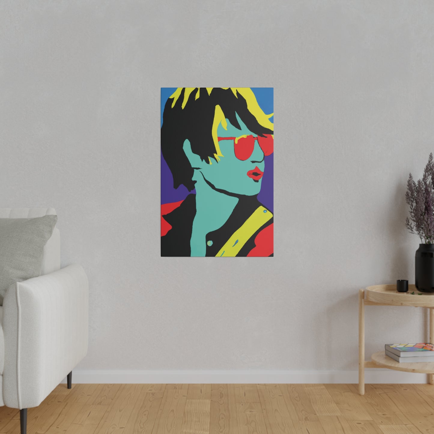 3234H - Rockstar Painting Print | Face | Abstract | Poster | Home Decor | Wall Art | Music Art | Canvas